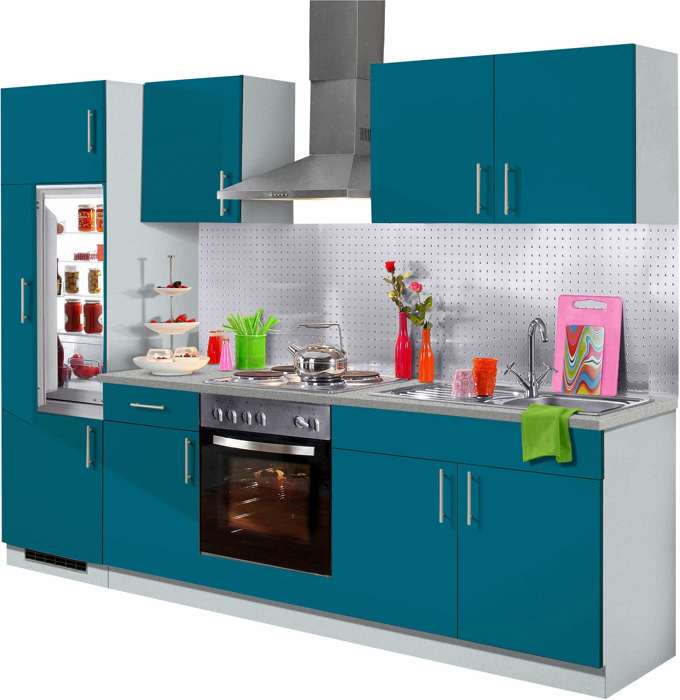 wiho Küchen Küchenzeile »Kiel«, mit E-Geräten, Breite 270 cm bestellen im  OTTO Online Shop
