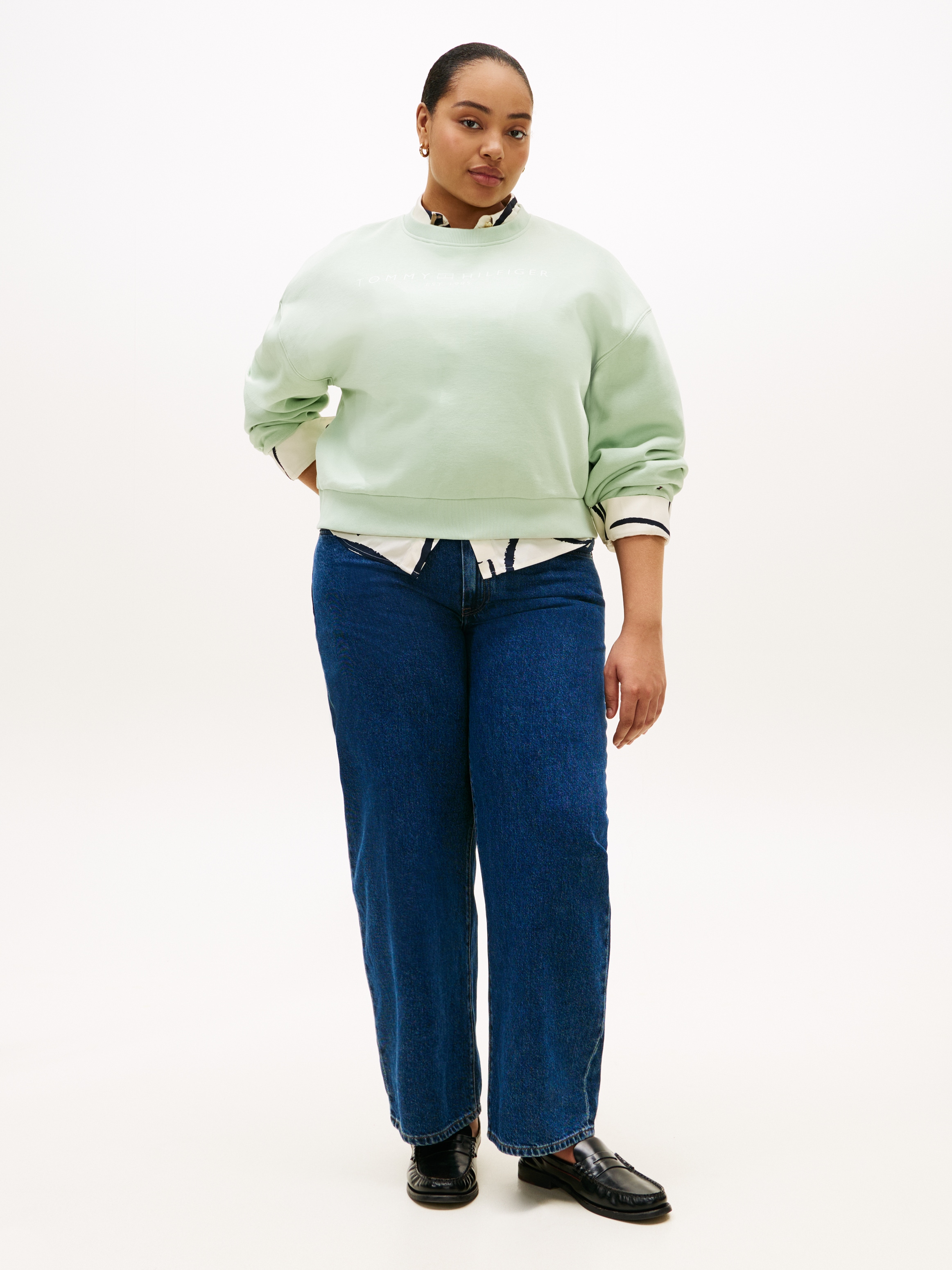 Tommy Hilfiger Curve Regular-fit-Jeans »CRV DNM EMI BARREL RW« in großen Größen