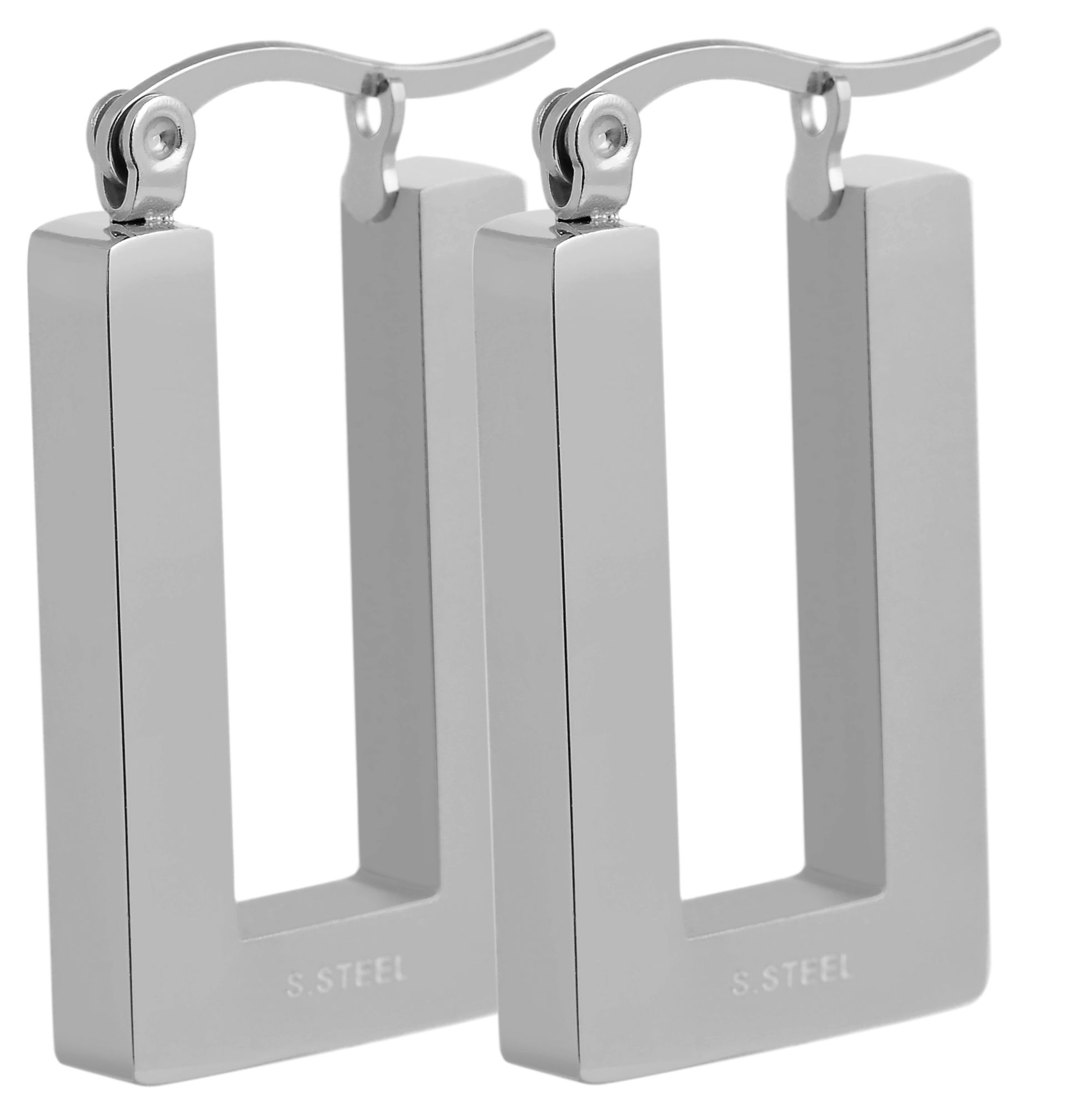 Adelia´s Paar Creolen »Damen Ohrringe ¿ Creole aus Edelstahl«