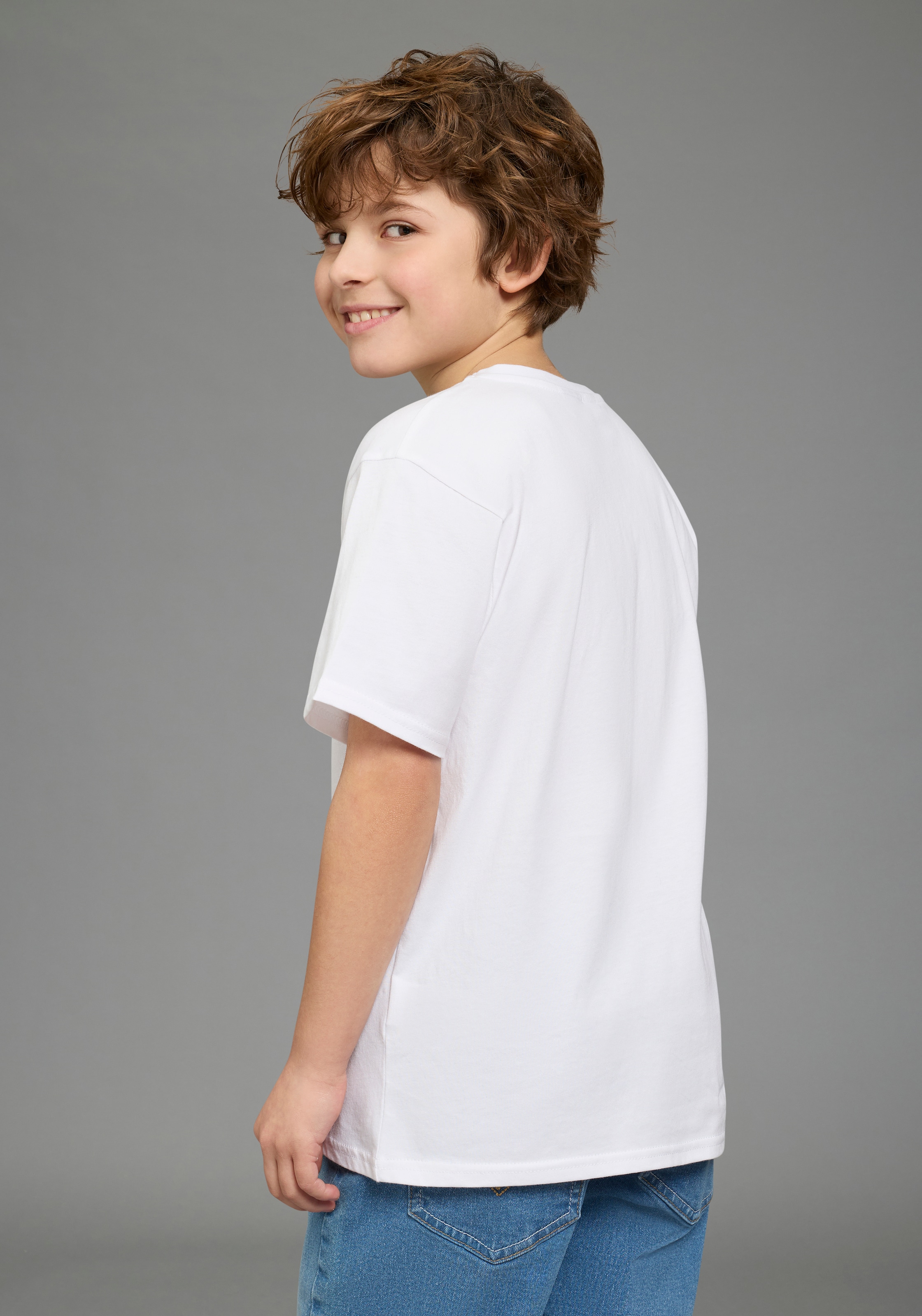 KIDSWORLD T-Shirt »MINIONS T-Shirt: BANANAS« für Jungen, Kurzarm, aus Baumwolle