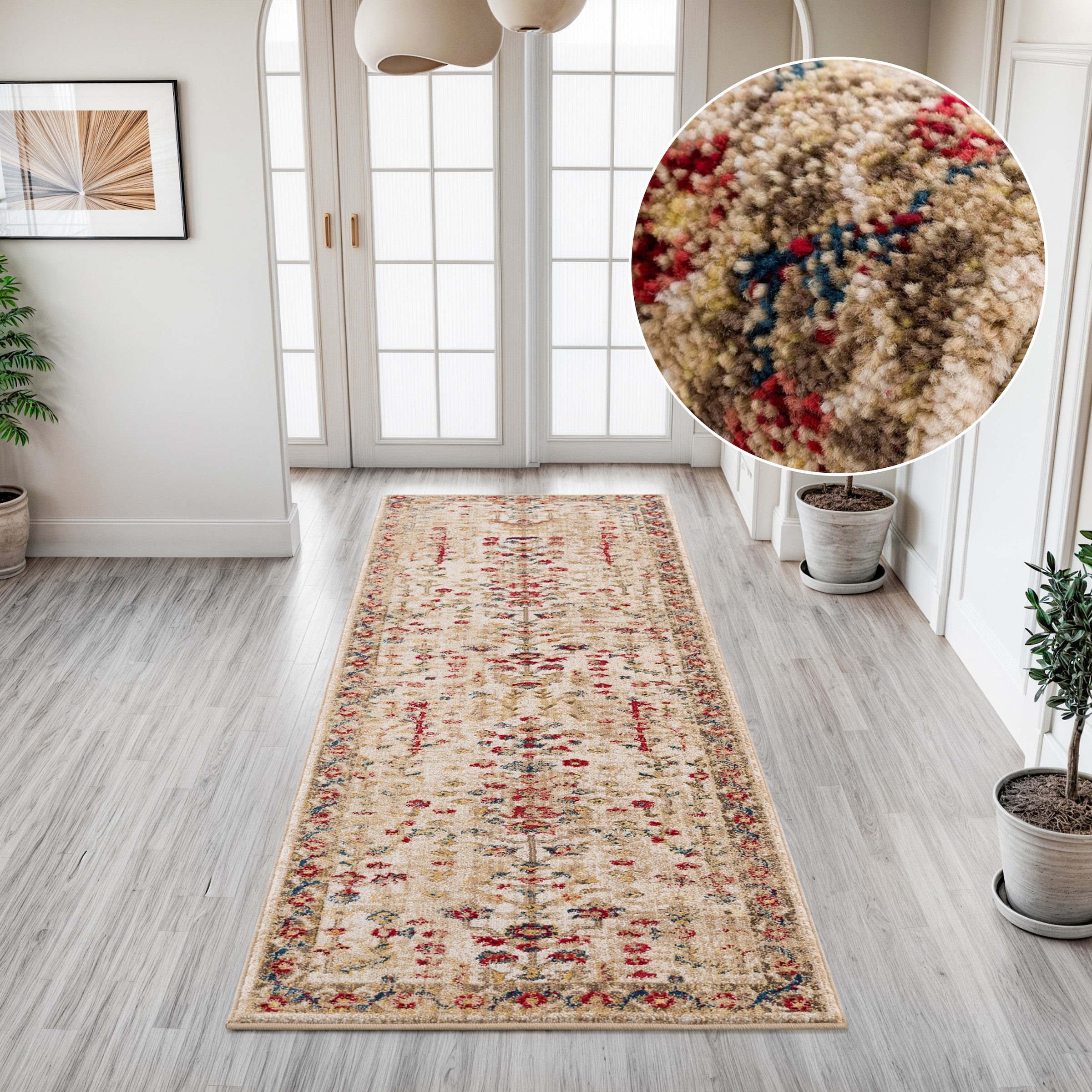 my home Läufer »Clovis« rechteckig 11 mm Höhe Teppich im Orient-Design, mit Bordüre, Vintage