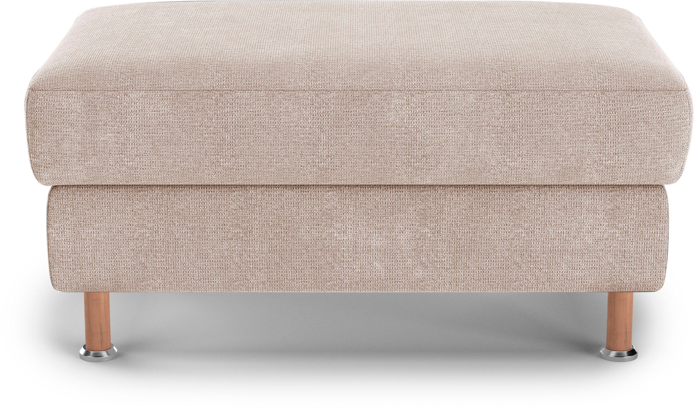 Home affaire Polsterhocker »Calypso«, Holzfuesse mit Metallteller