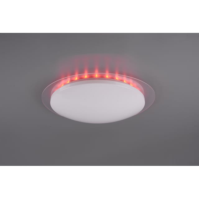 TRIO Leuchten LED Deckenleuchte »Joleen«, 1 flammig-flammig, Ø 48 cm mit  RGB Backlight, Starlight-Effekt, inkl. Fernbed., Dimmer bestellen bei OTTO