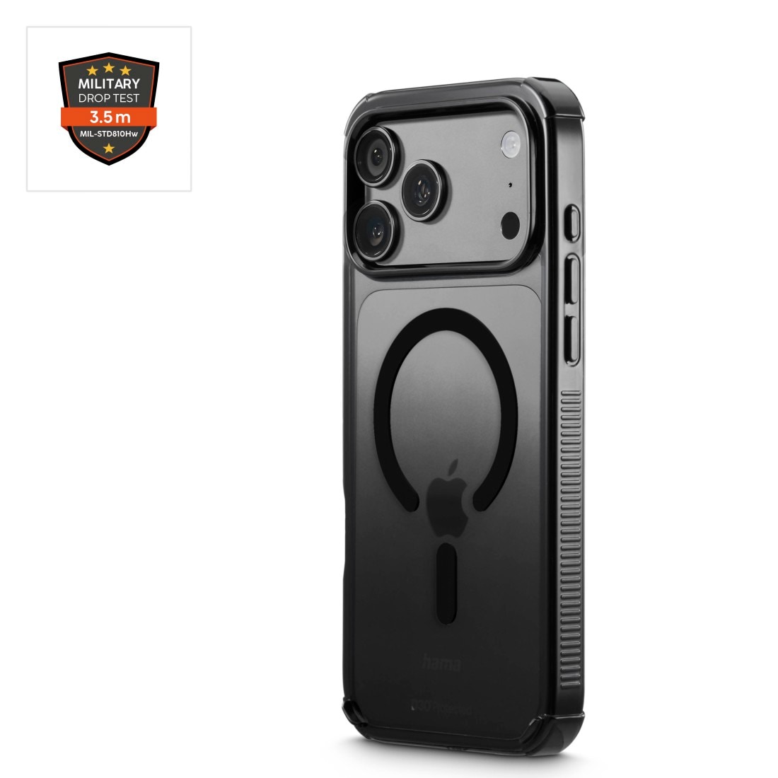 Hama Smartphone-Hülle »Handyhülle für Apple iPhone 17 Pro Max 18 Pro Max D3O« Smartphones D3O-Technologie, Fallschutz bis 3,5 m, Kratzschutz, magnetisch