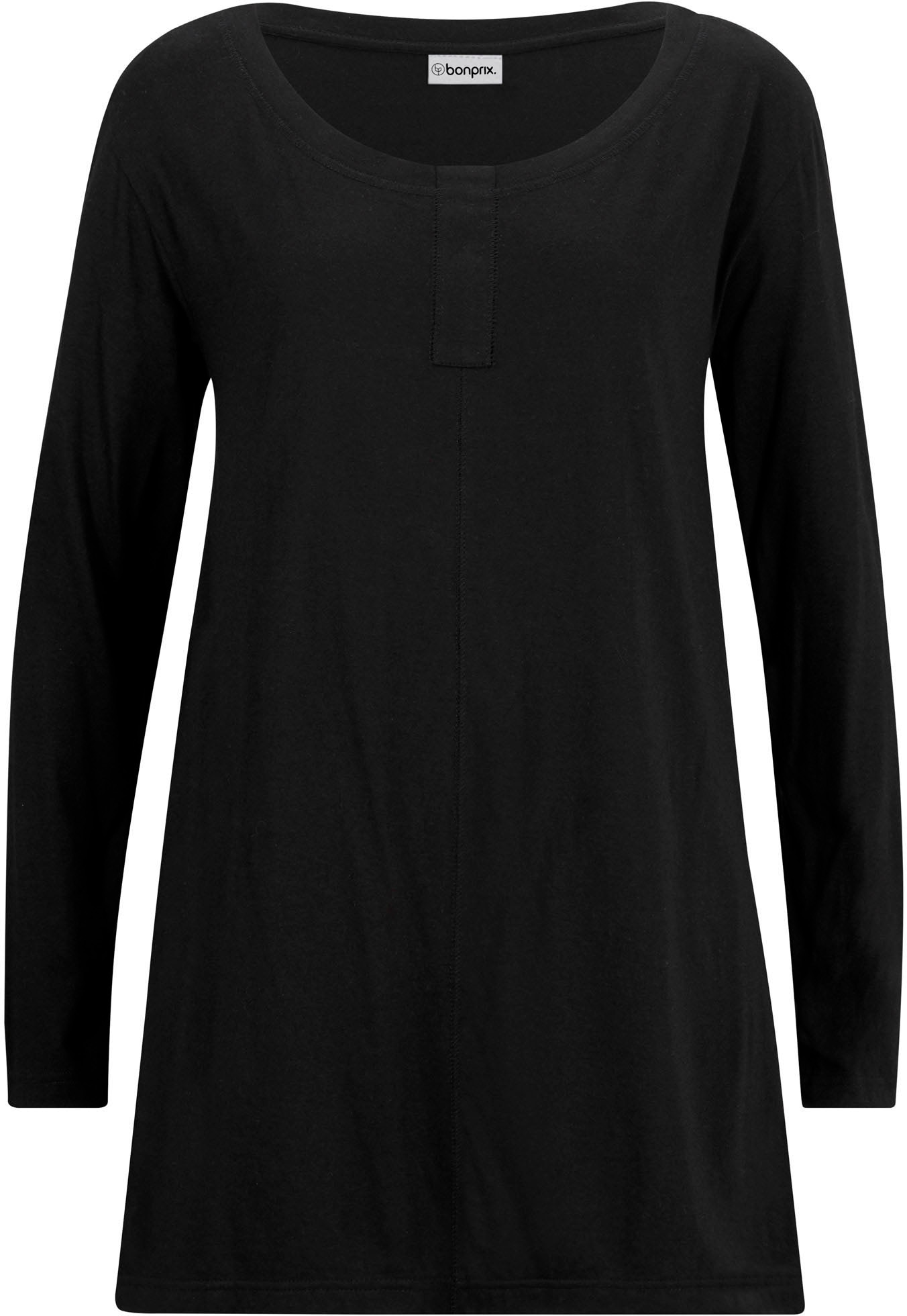 bonprix Langarmshirt »Langarmshirt aus Baumwoll-Viskose-Mix« ausgestellte Passform, Langarm, für vielseitige Anlässe