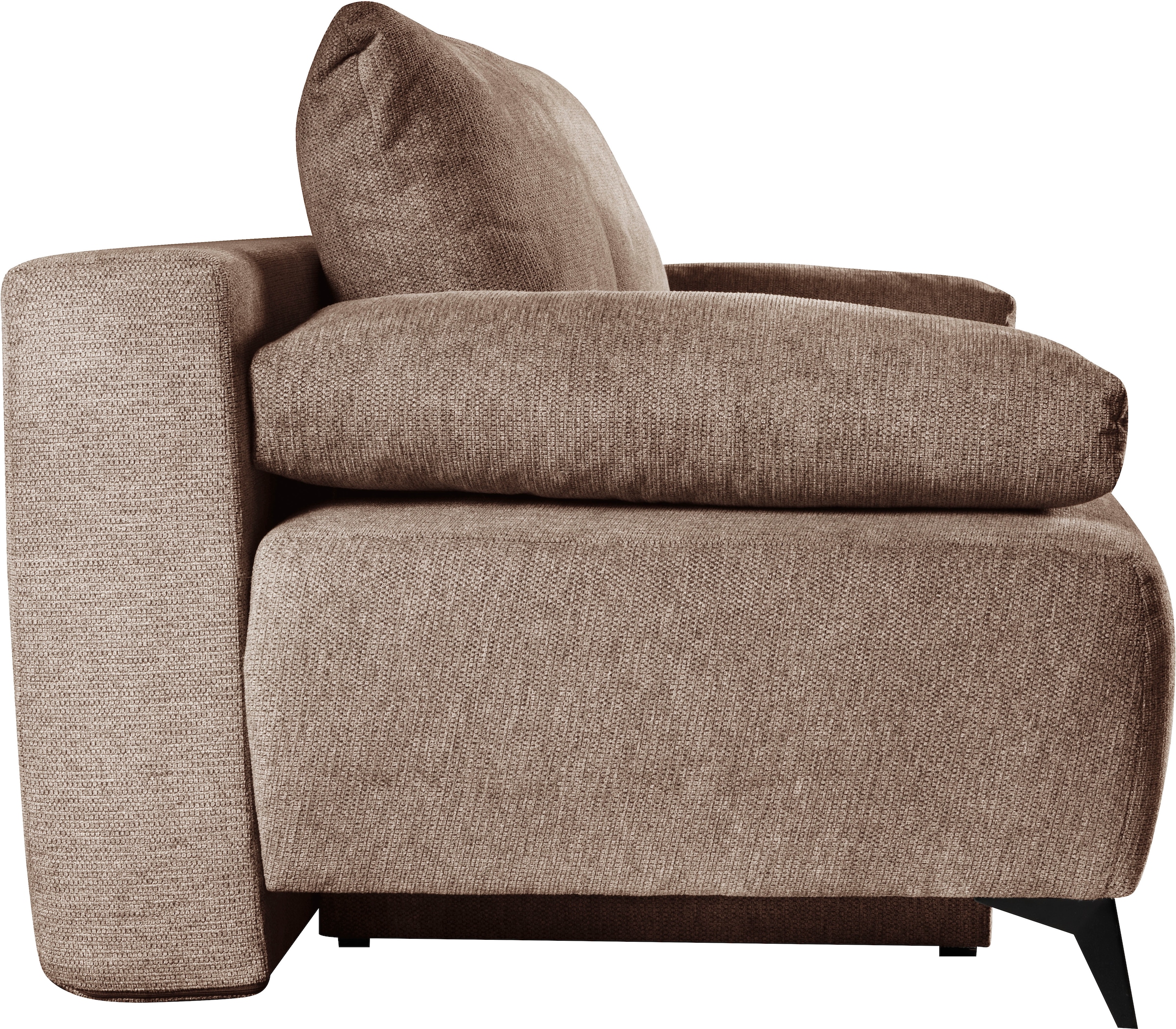 WERK2 Schlafsofa »Viktoria mit Komfortsitz- und Liegehöhe, Breite 200cm,«, bequemes 2-Sitzer Schlafcouch mit Bettkasten