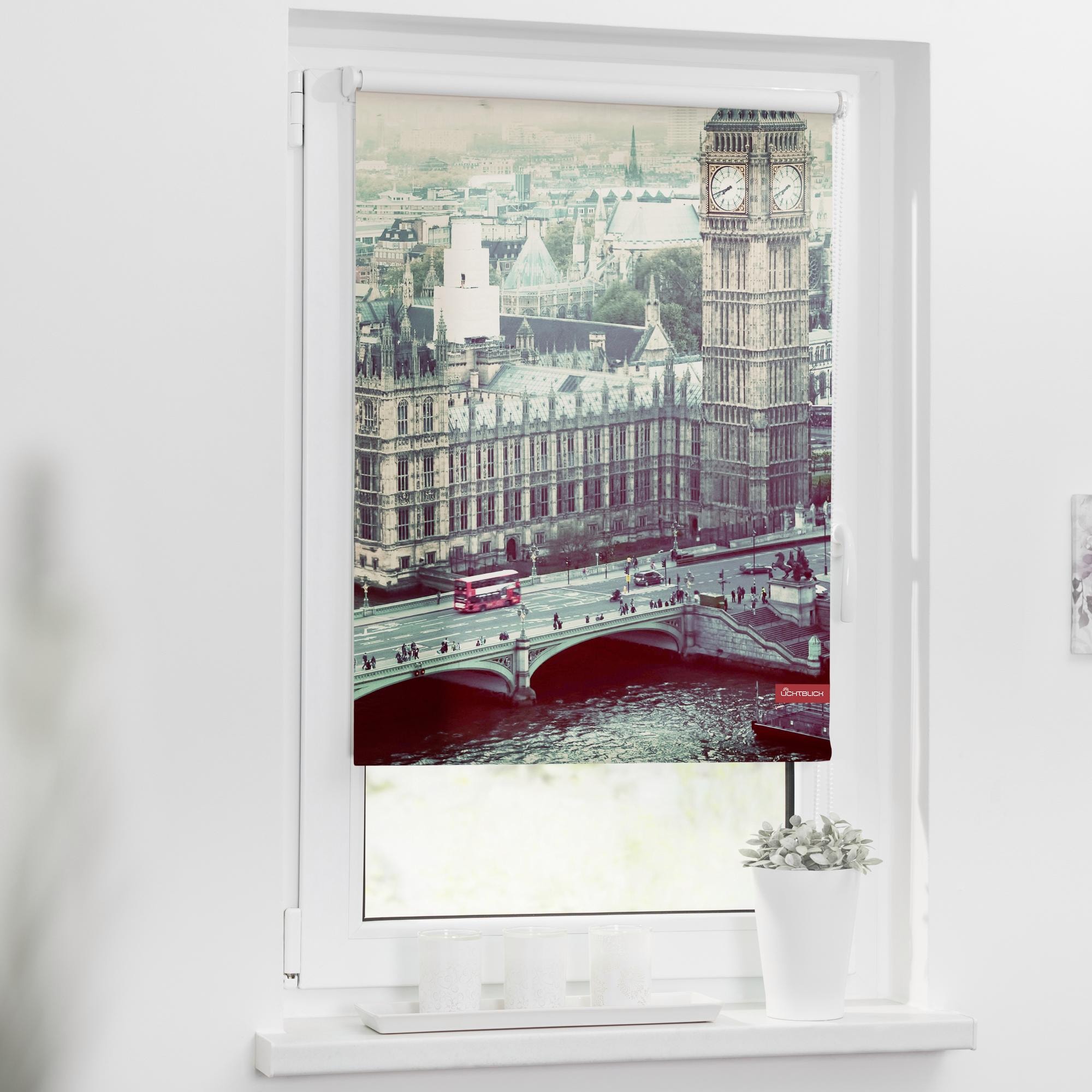 LICHTBLICK ORIGINAL Seitenzugrollo »Klemmfix Motiv London Westminster«,  Lichtschutz, ohne Bohren, freihängend, bedruckt kaufen bei OTTO