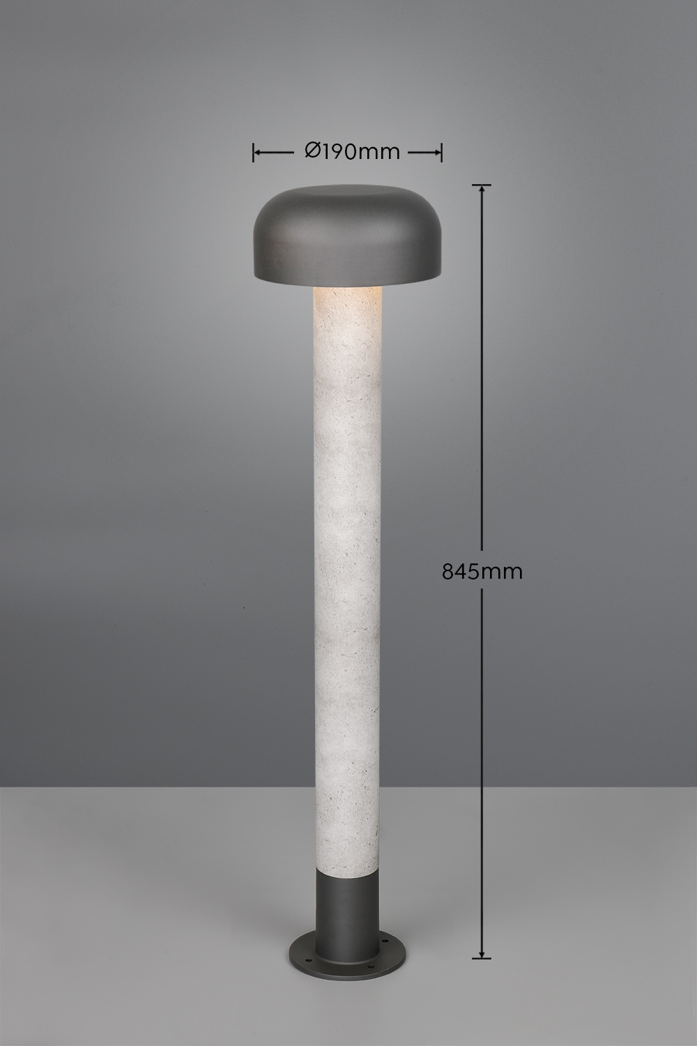 TRIO Leuchten Außen-Stehlampe »FRASER, Outdoor Stehleuchte Höhe 85cm, exkl 1x E27 max 10W, IP54« E27 1 Stk. warmweiß - kaltweiß Stehlampe Garten Terrasse, Ø 19cm Höhe 85cm, wechselbares Leuchtmittel