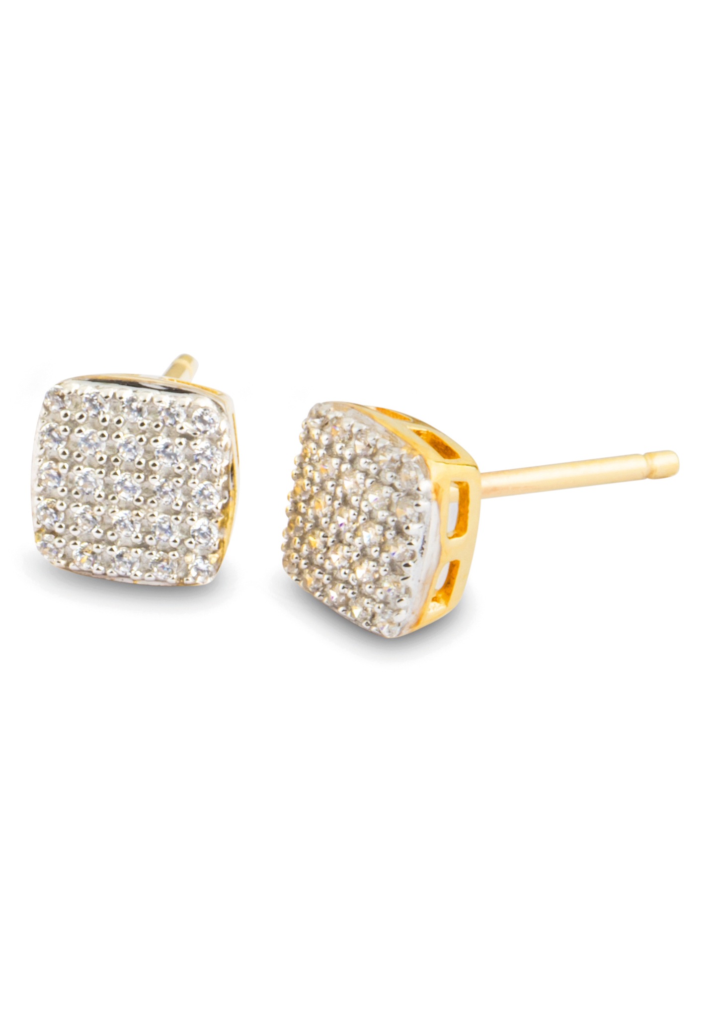 NANA KAY Paar Ohrstecker »Gold, FG046«, mit Zirkonia (synth.)