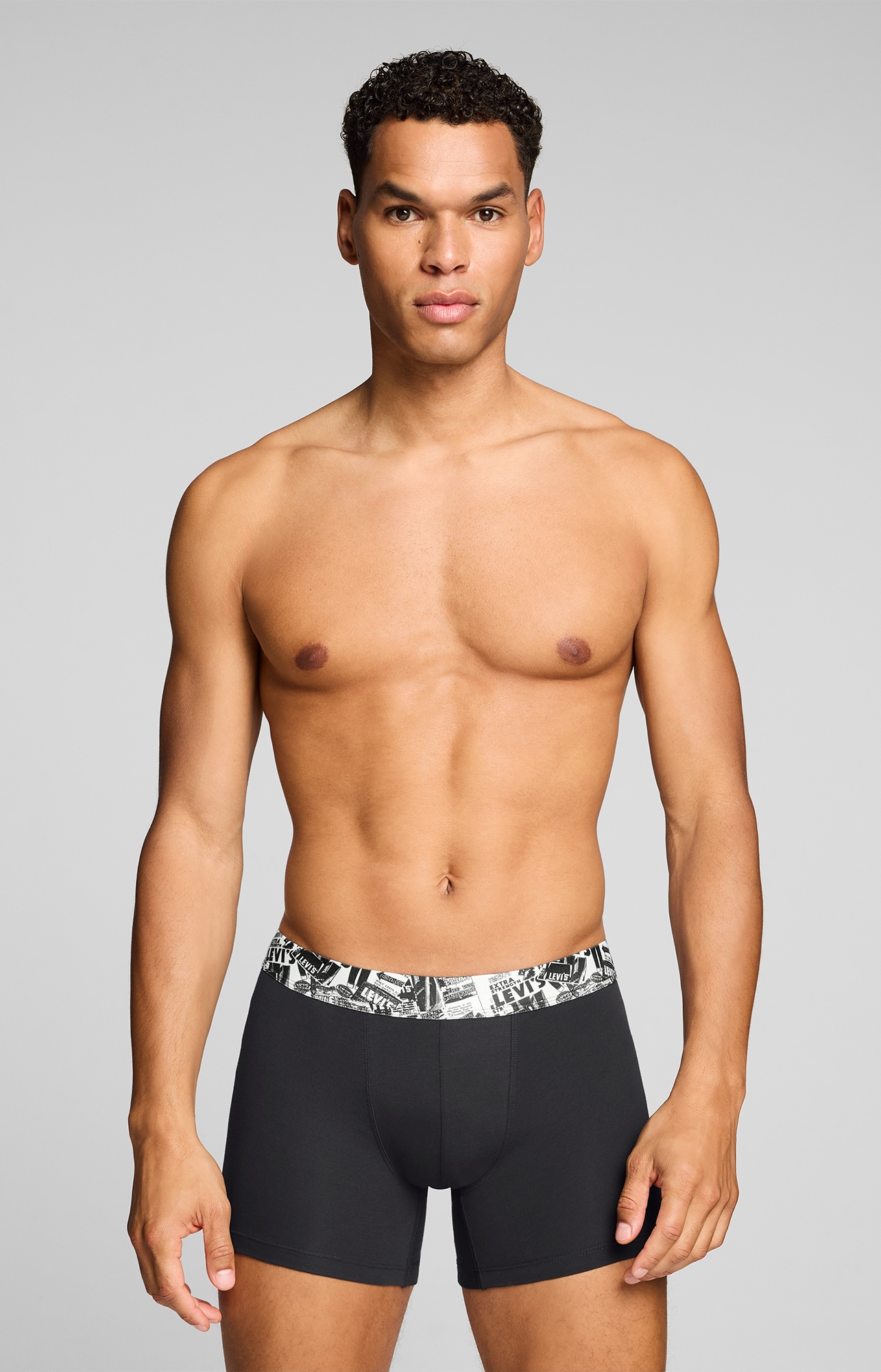 Levi's® Boxershorts »LEVIS MEN NEWSPAPER WB BOXER BRIEF 2P« 2er Pack,  ohne Eingriff, Cotton-Stretch