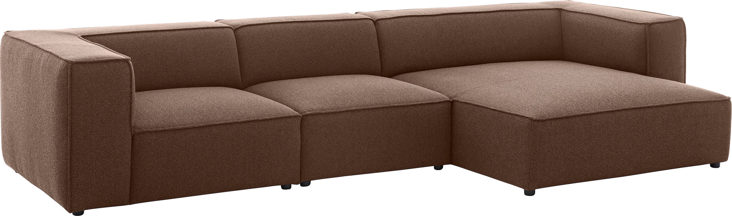 W.SCHILLIG Ecksofa »around-the-block« mit eleganter Biese, mit Federkern, Breite 341 cm