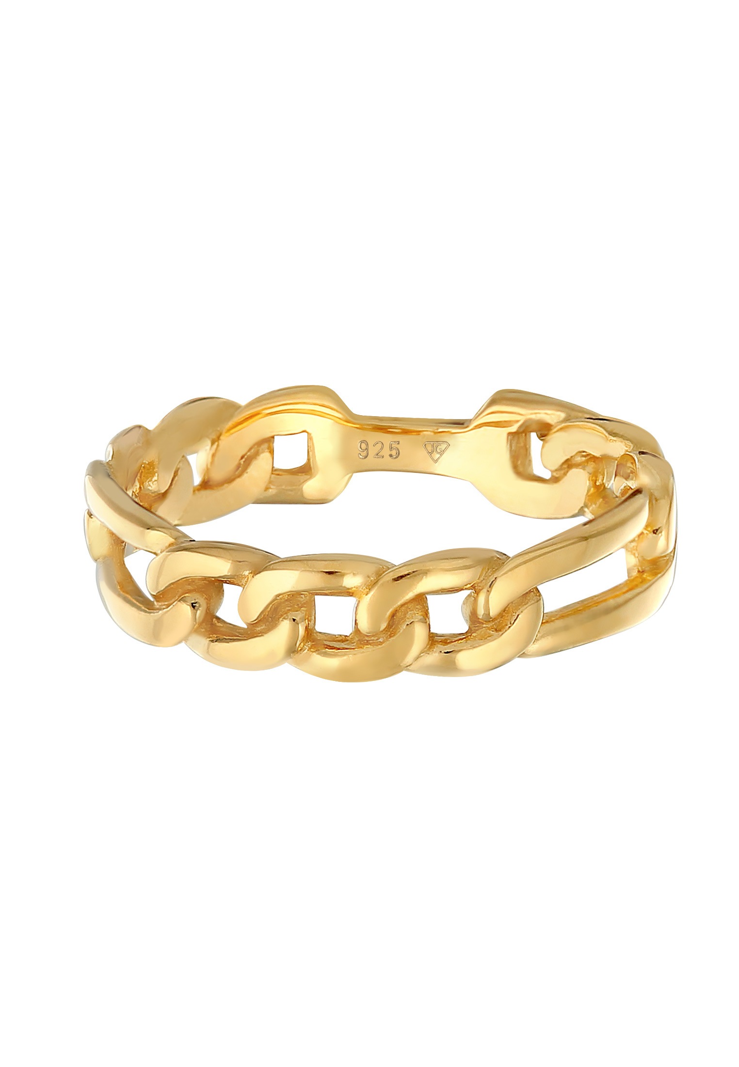 Elli Silberring »Ring Bandring Figaro Panzer Glieder Chunky 925 Silber«