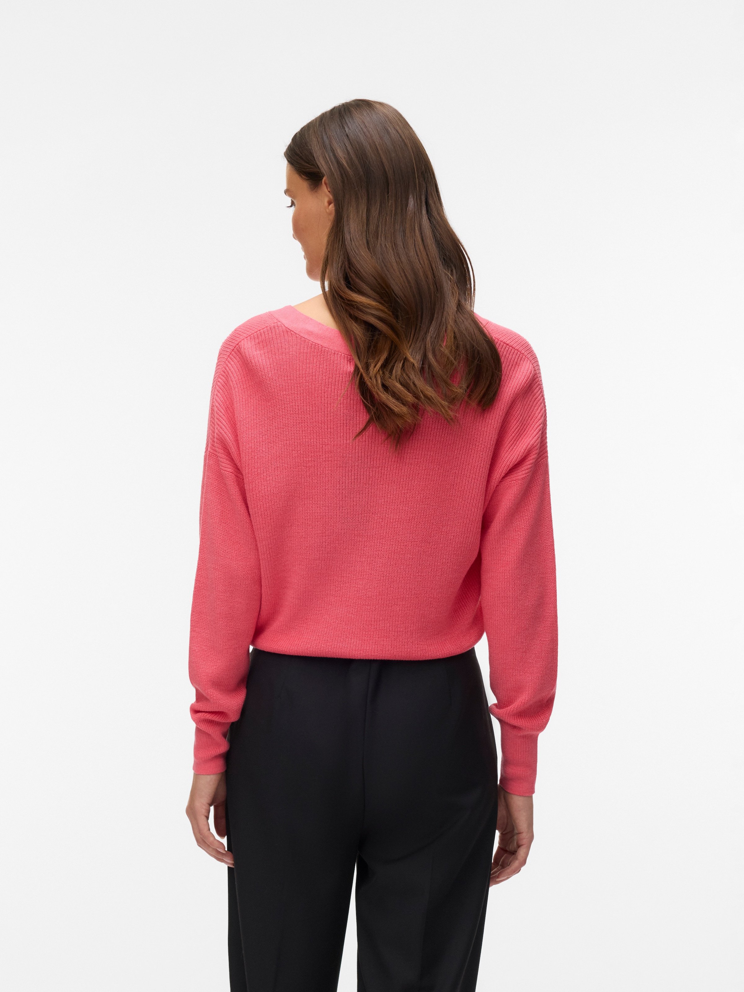 Vero Moda Strickjacke »VMNEWLEXSUN LS SHORT V-NECK CAR GA NOOS« mit Knopfleiste