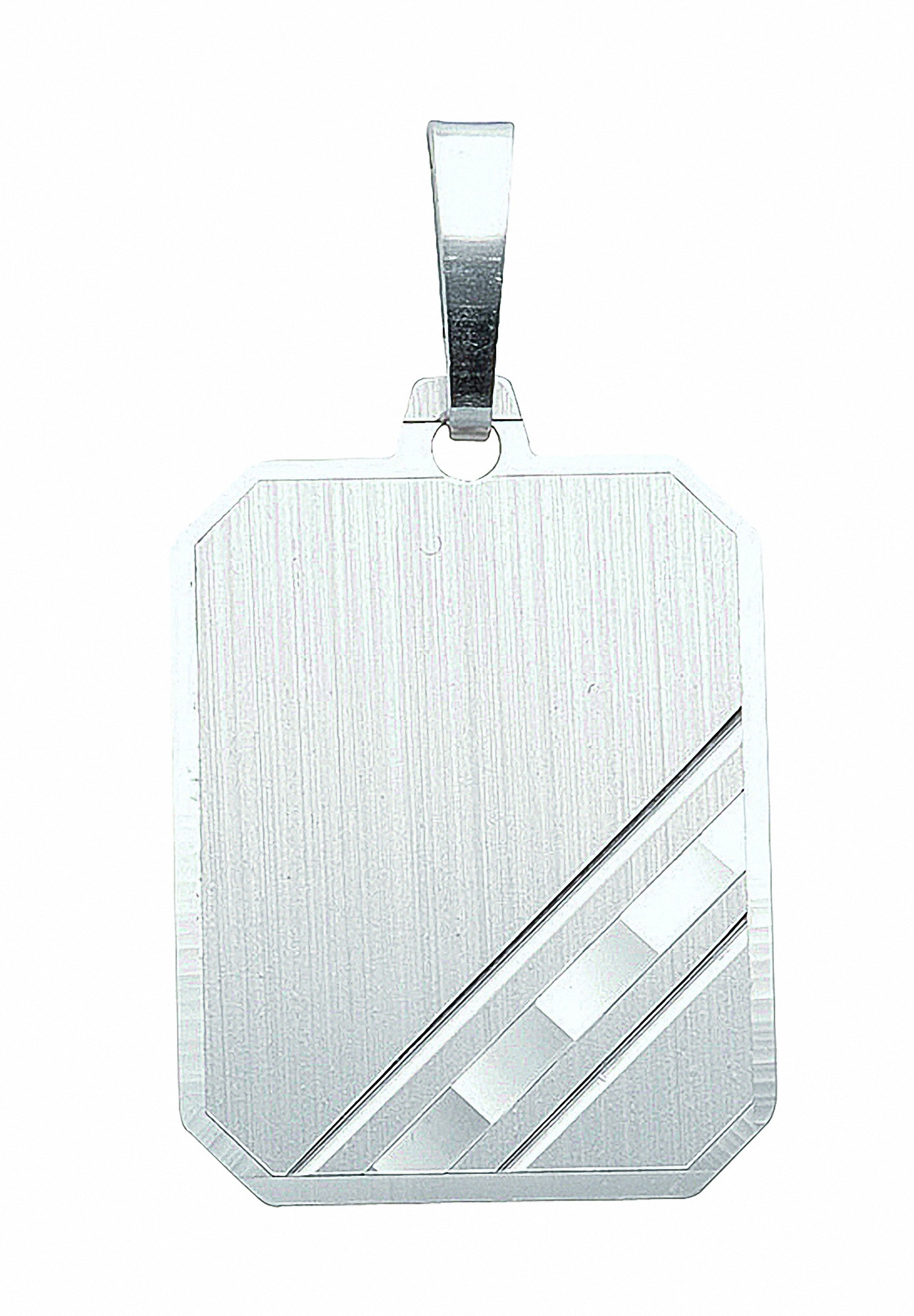 Adelia´s Kettenanhänger »925 Silber Gravurplatte Anhänger«