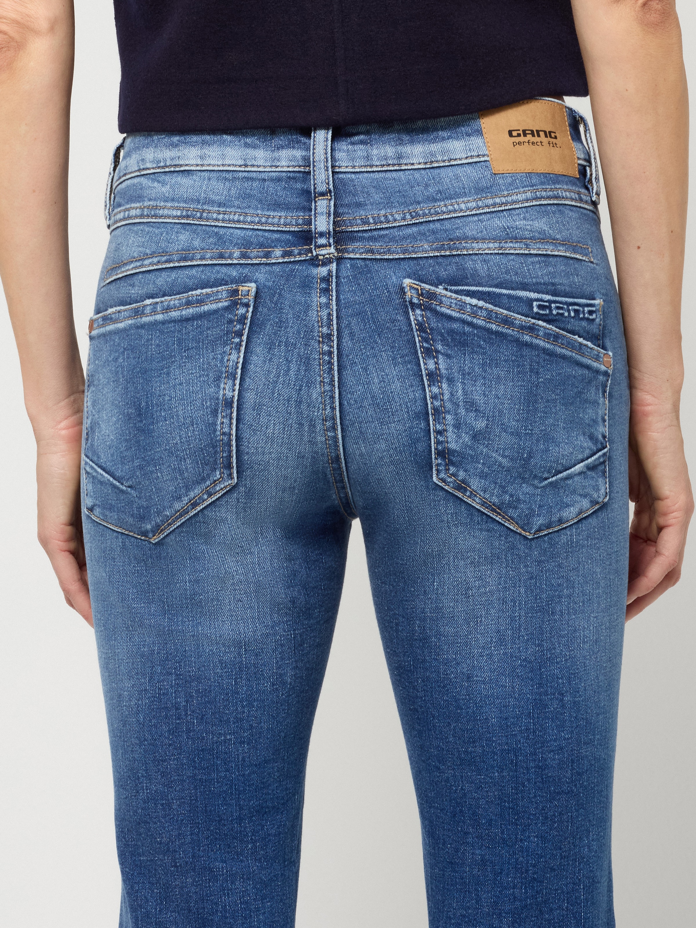 GANG Relax-fit-Jeans »94ANNA« mit doppelten Gürtelschlaufen vorne
