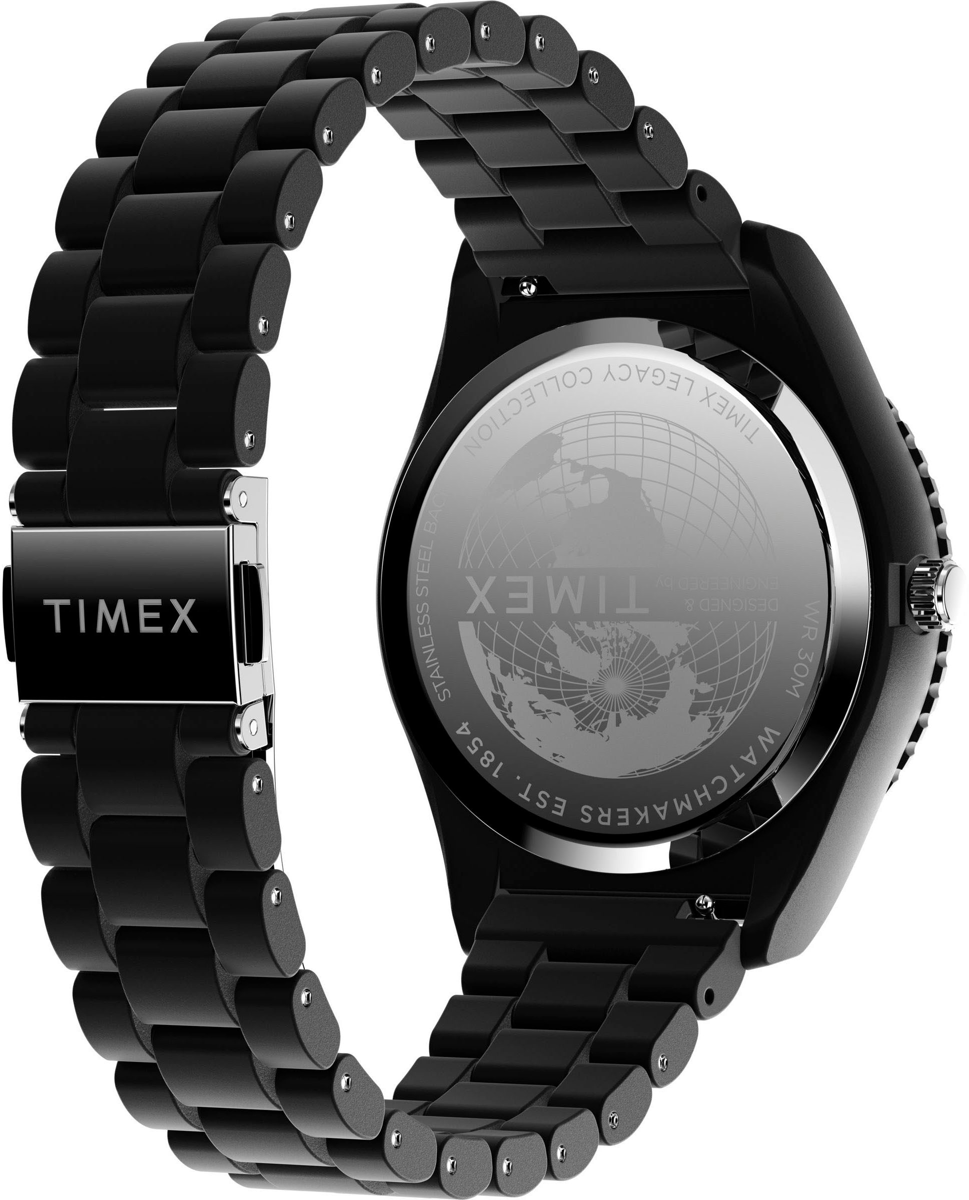 Timex Quarzuhr »LEGACY 42 mm« Armbanduhr, Herrenuhr,Kunststoffarmband, Leuchtzeiger