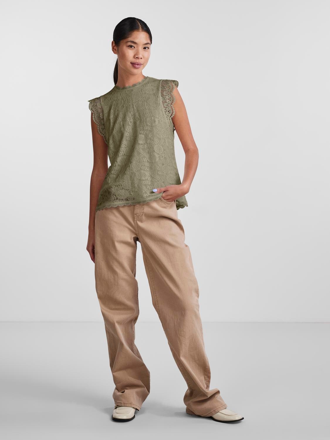 pieces Spitzentop »PCOLLINE«