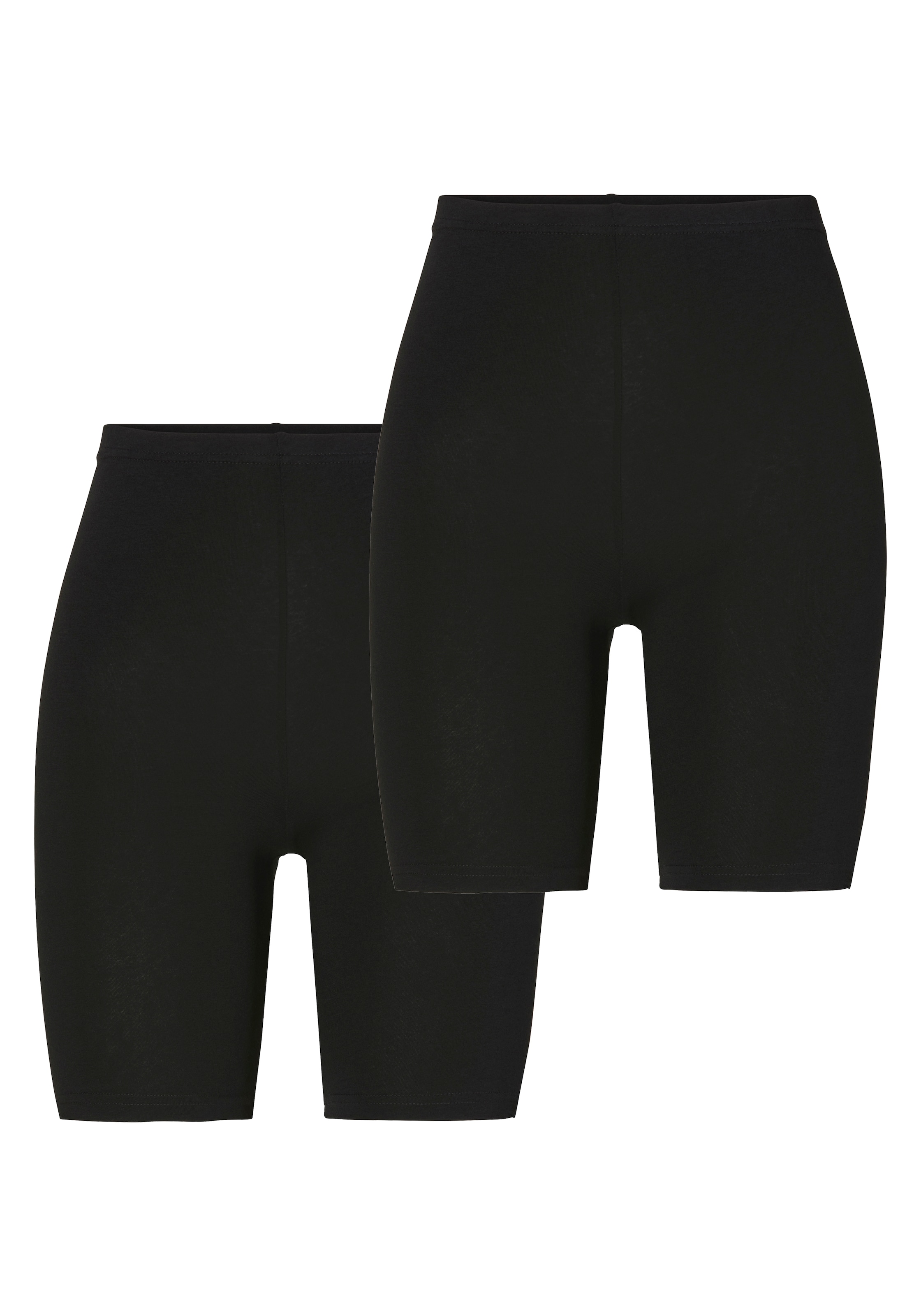 Sarlini Radlerhose, (2er Pack), Damen Kurze Leggings / Radler-Hose aus weicher, bequemer Baumwolle.