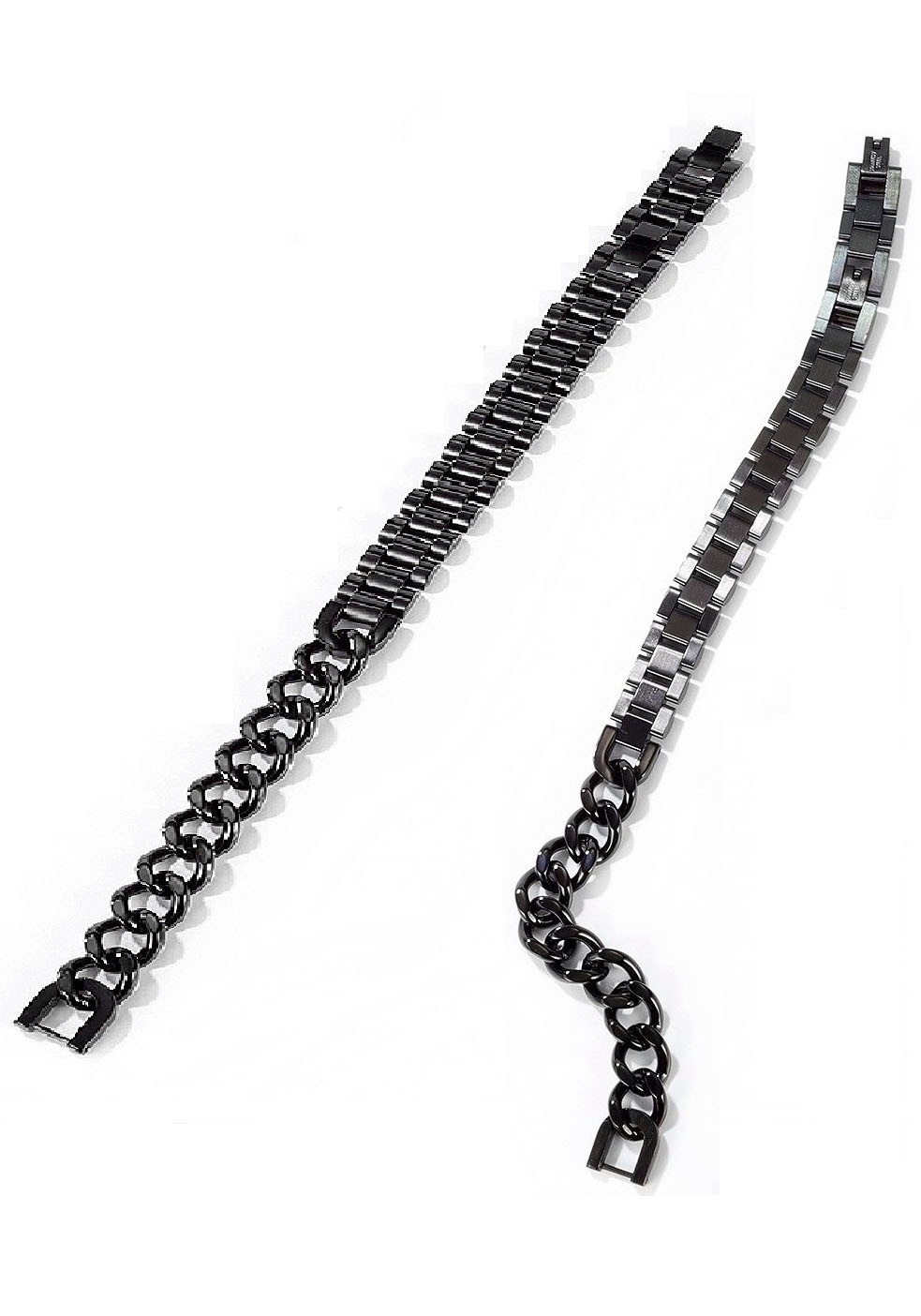 Firetti Edelstahlarmband »Schmuck Geschenk Armband Panzerkette kombiniert, verstellbar«