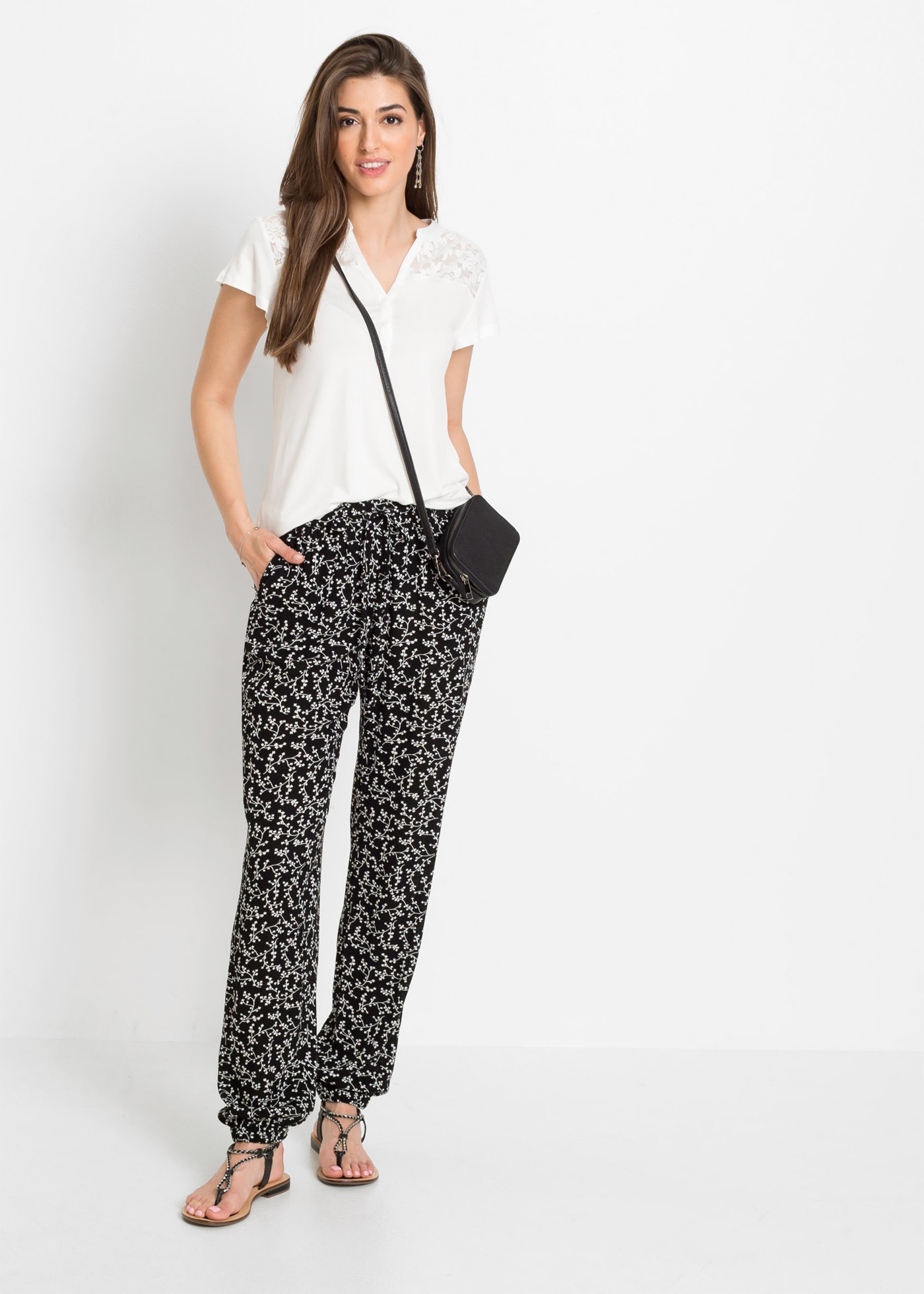 bonprix Henleyshirt »Henleyshirt aus Viskose-Mix«, Henleyshirt aus Viskose-Mix