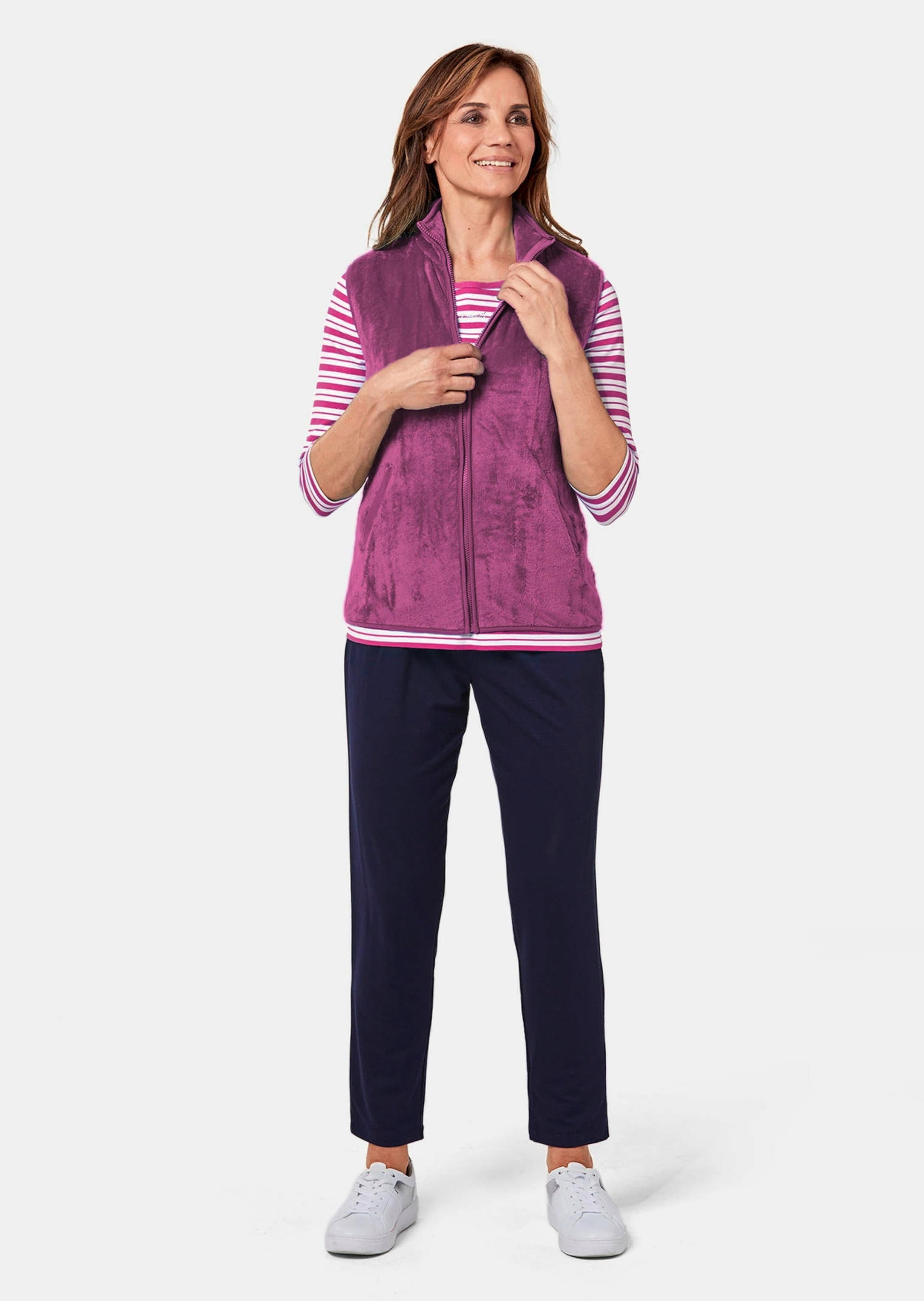 GOLDNER Kurzweste »Teddy-Weste aus flauschigen Fleece«
