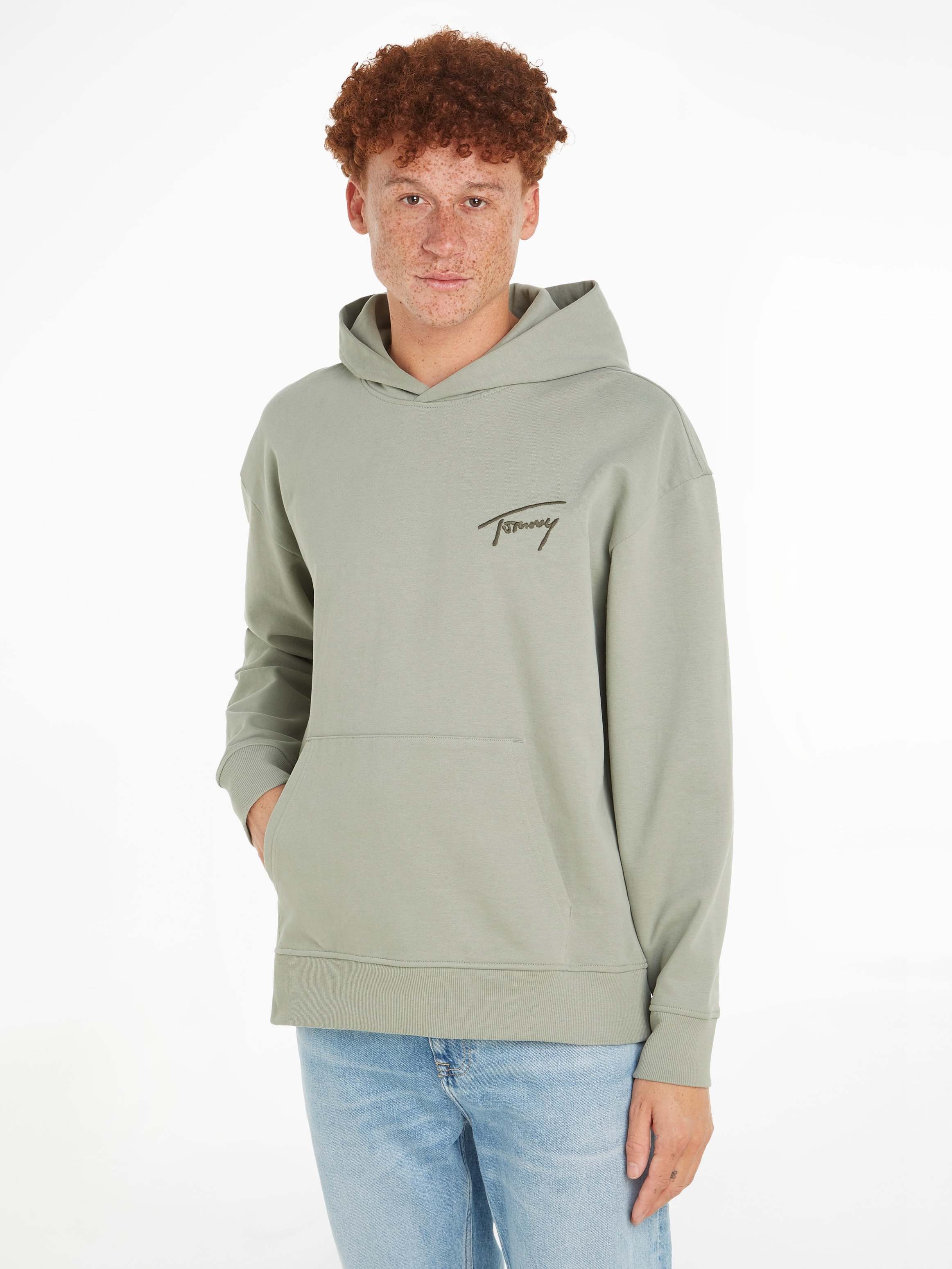Tommy Jeans Kapuzensweatshirt »TJM RLX SIGNATURE HOODIE EXT«, mit aufgesticktem Signatur-Logo