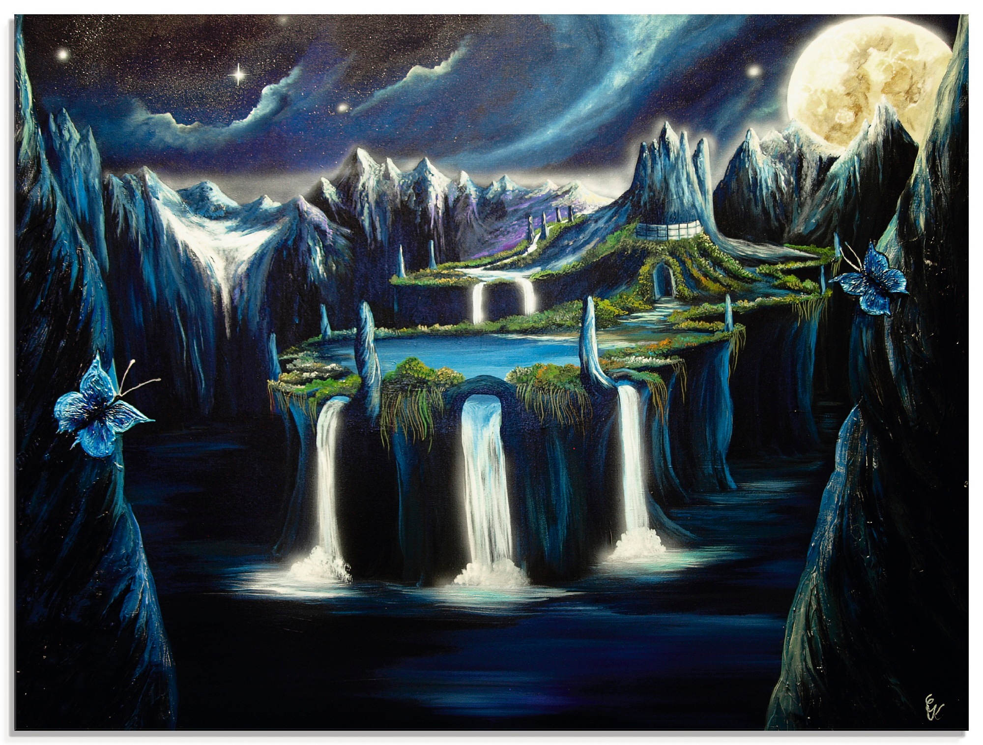 Artland Glasbild »Meine Insel«, Landschaften, (1 St.)