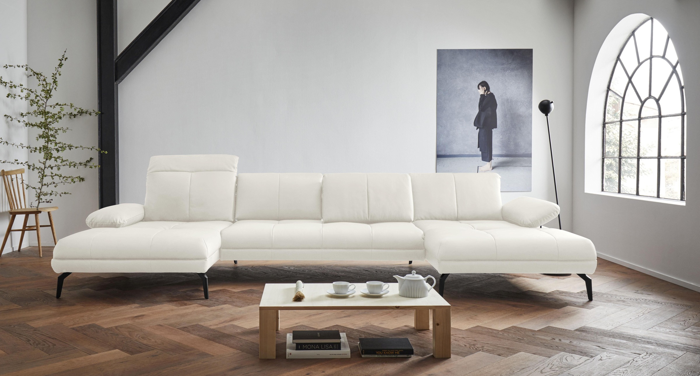 andas Wohnlandschaft »Stenlille Multifunktions-Sofa, U-Form«, incl. Sitztiefen-, Kopfteil- und Armteilverstellung