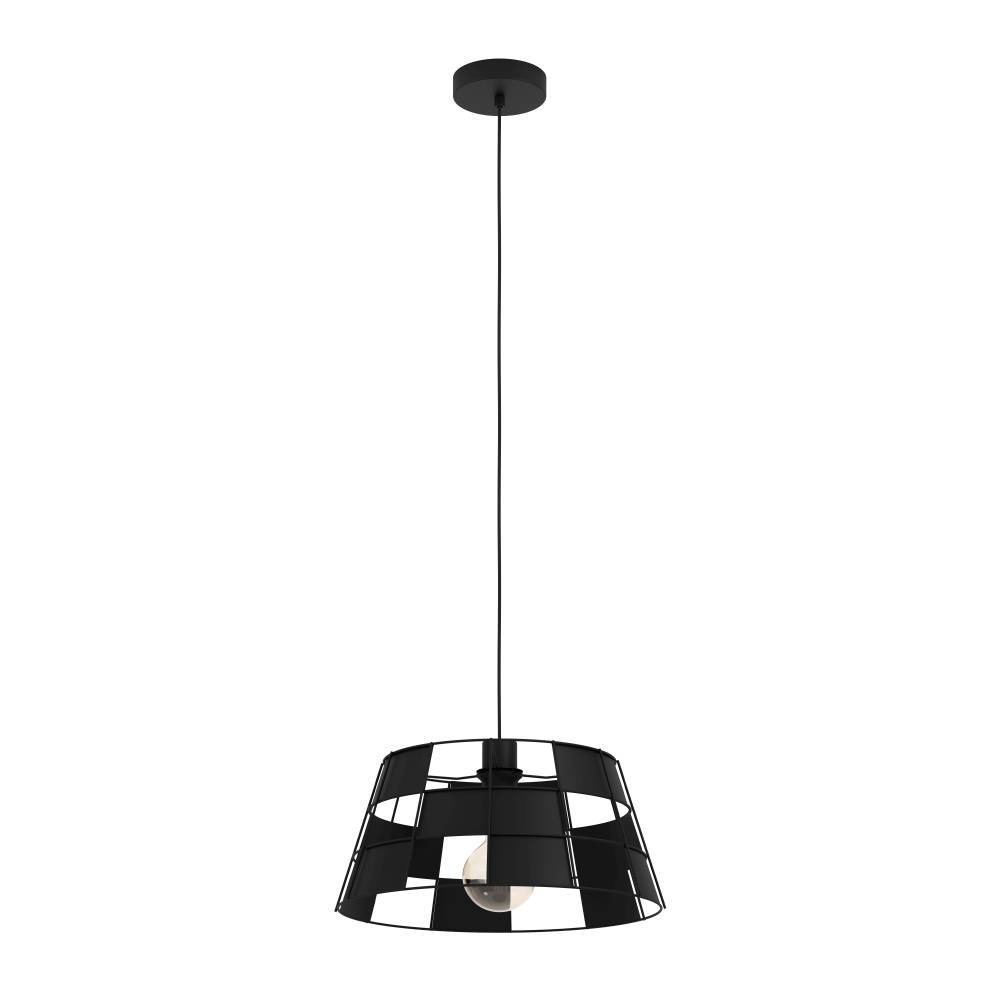 EGLO Hängeleuchte »PONTEFRACT Pendellampe, Stahl, E27, Esszimmerlampe, Hängelampe, Lampe« E27 1 Stk. Hängeleuchte, H110 x Ø42 cm, schwarz, 1X40W exkl.
