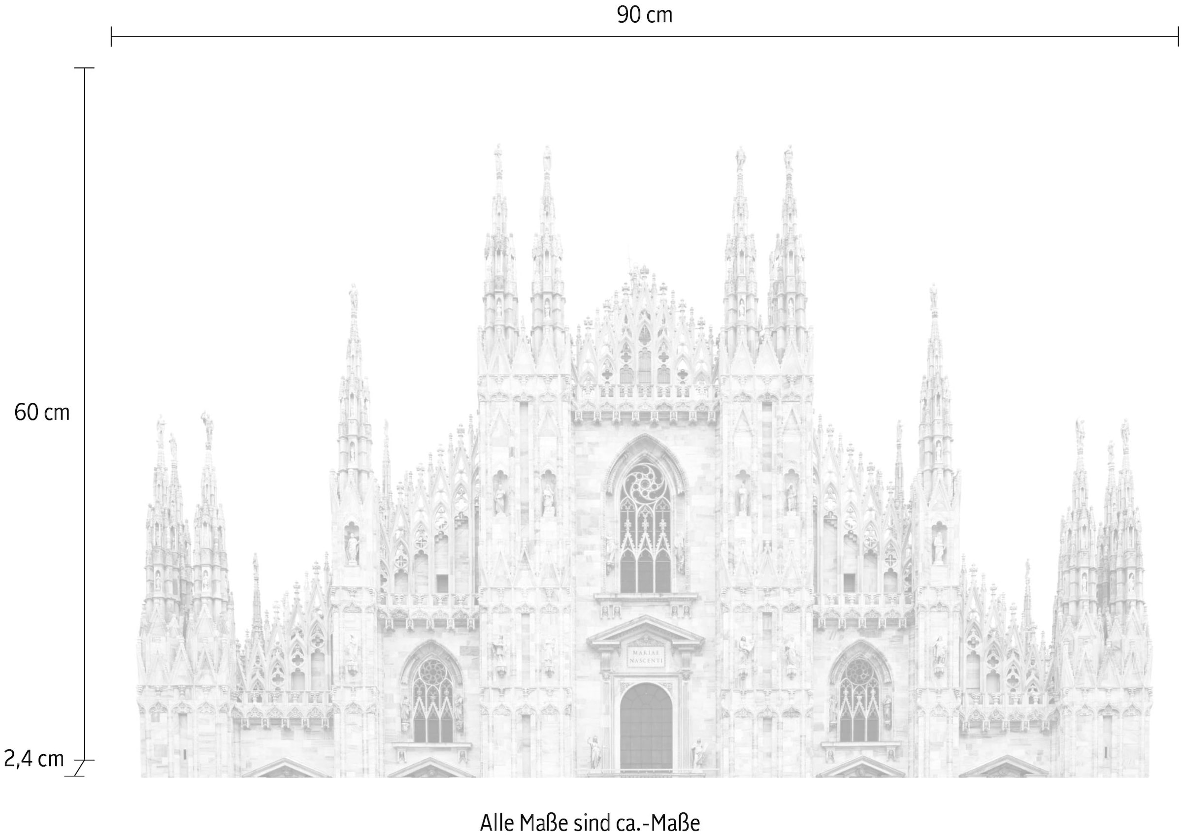 queence Acrylglasbild »Kathedrale«, Elemente der Architektur-Gebäude-Religion-Kirche, Fine Art-Print in Galeriequalität