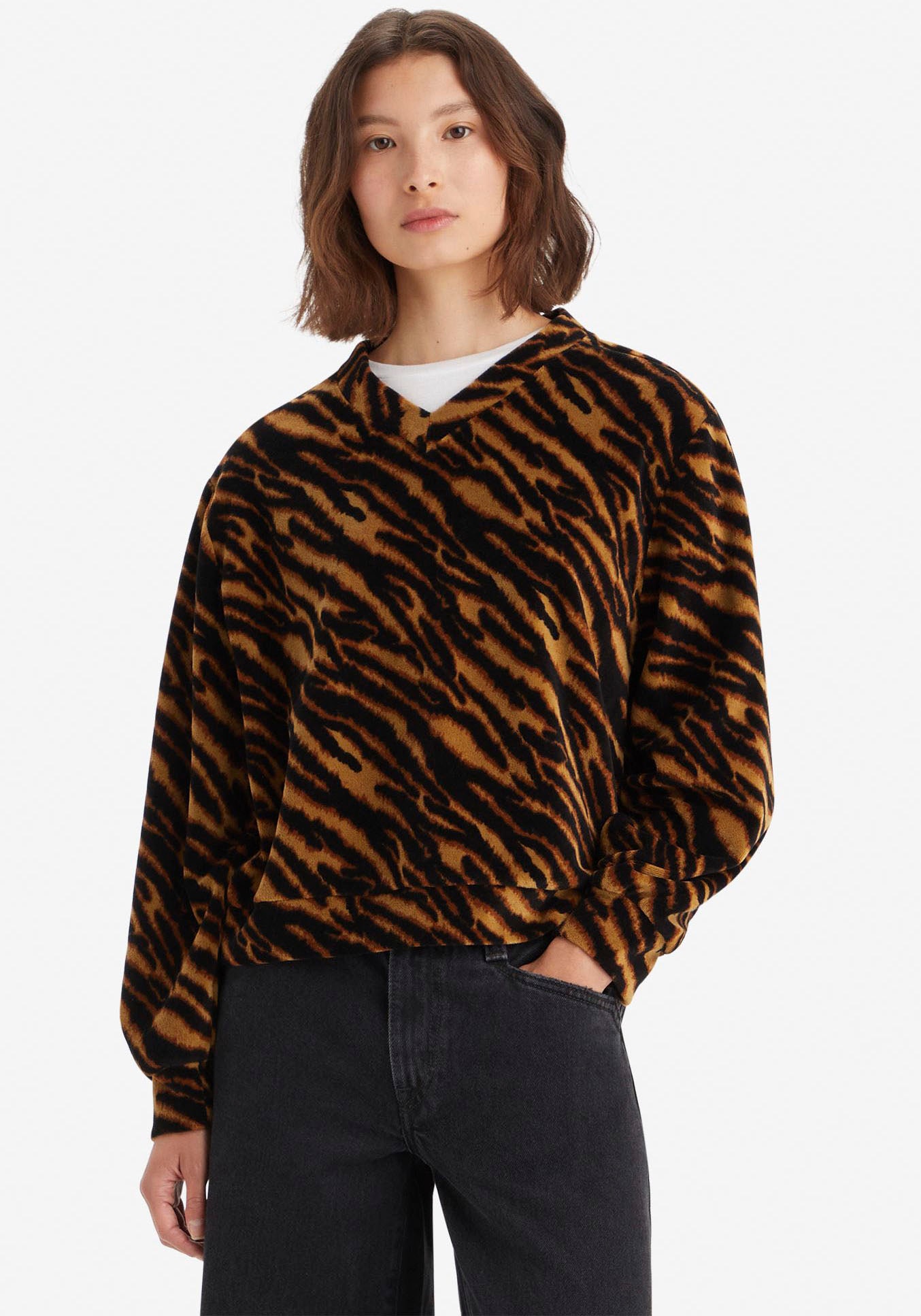 Sweatshirt »HALF MOON PULL OVER«, im Animal-Look