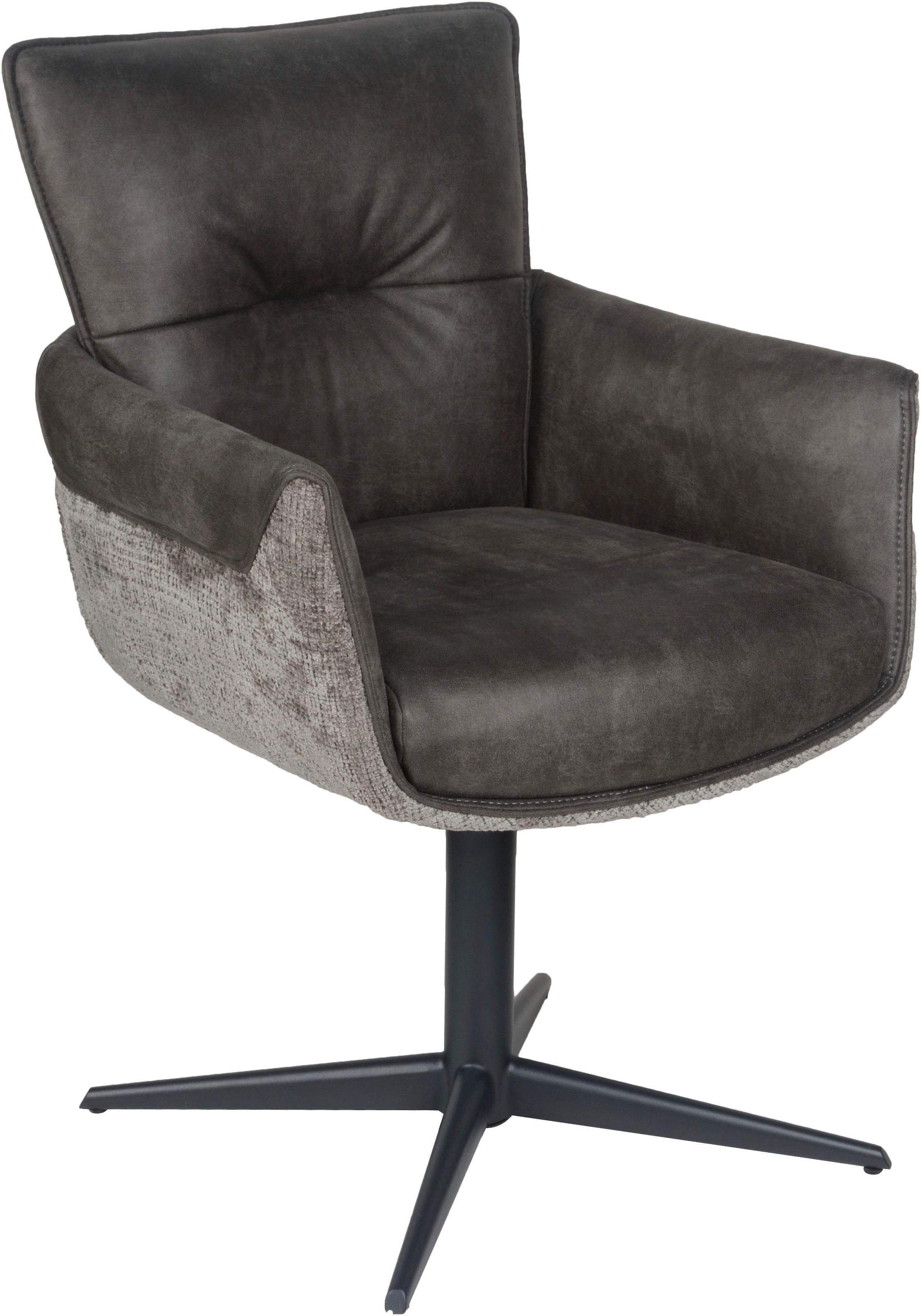 Home affaire Esszimmerstuhl »Milano« (Set) 2 Stk. Boucle | Kunstleder Drehstuhl Milano grey