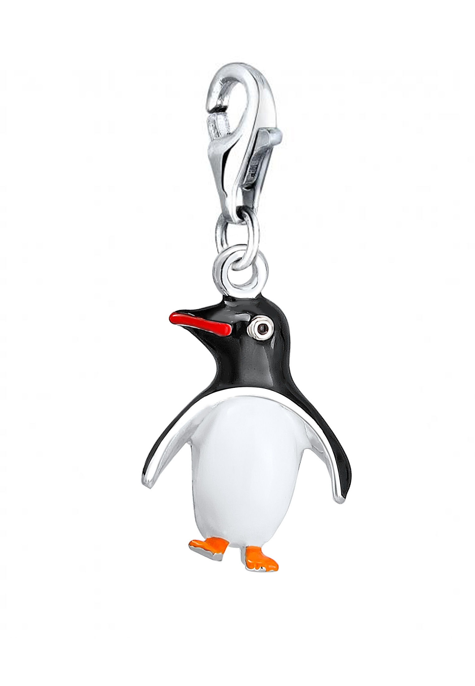 Nenalina Charm-Einhänger »Charm Pinguin-Anhänger Emaille Südpol 925 Silber«