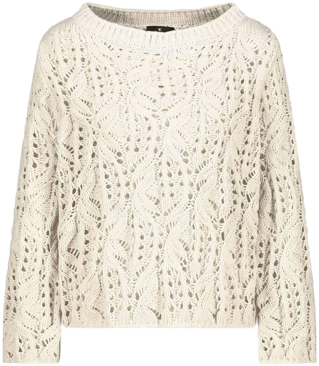 Monari Strickpullover, aus Ajourstrick