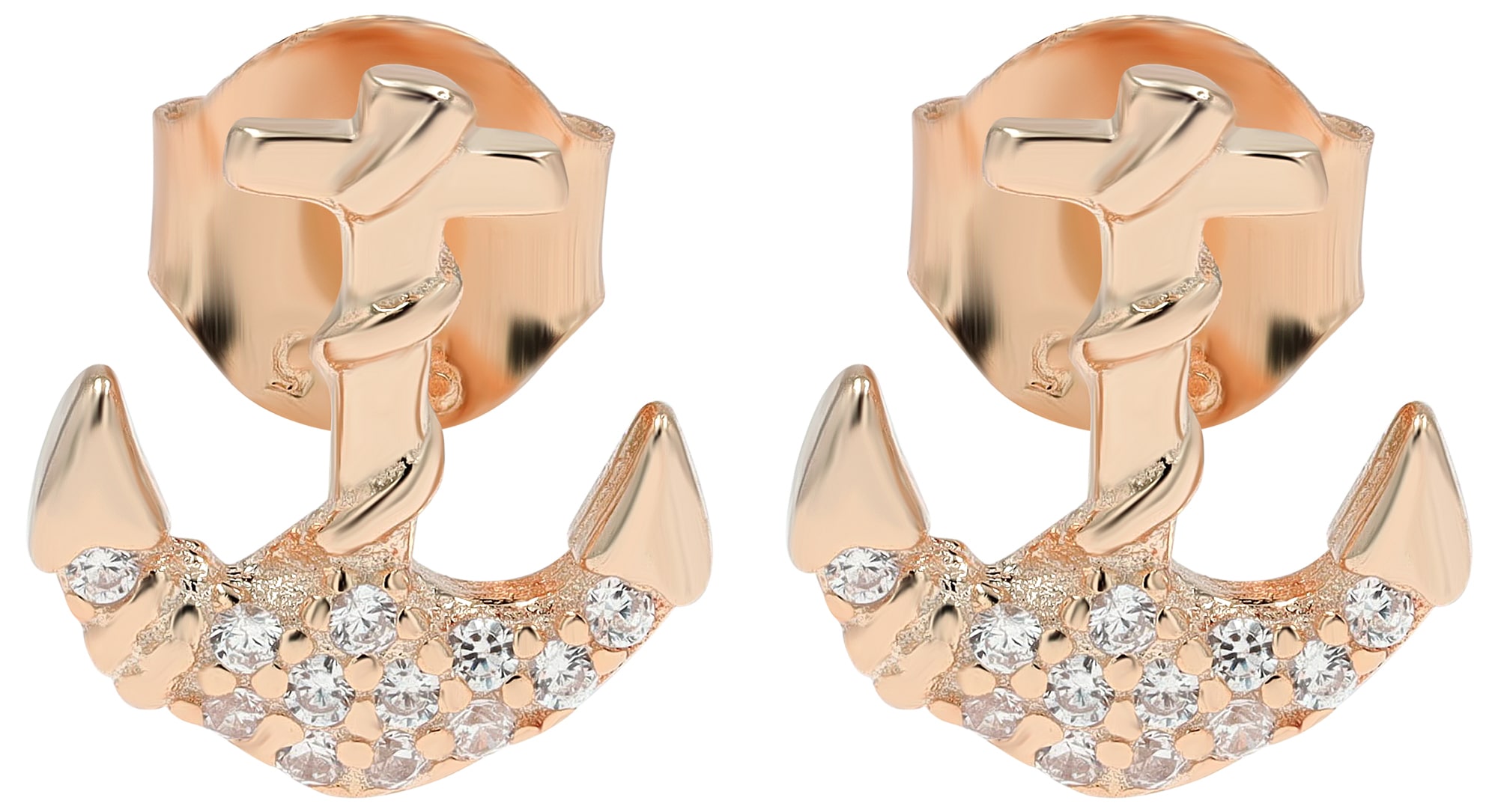 Adelia´s Paar Ohrstecker »Damen Ohrringe ¿ Ohrstecker aus 925 Silber mit Zirkonia«