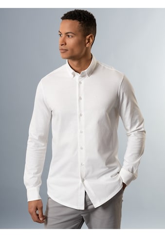 Poloshirt »TRIGEMA Business-Hemd aus DELUXE-Single-Jersey«, (1 tlg.)