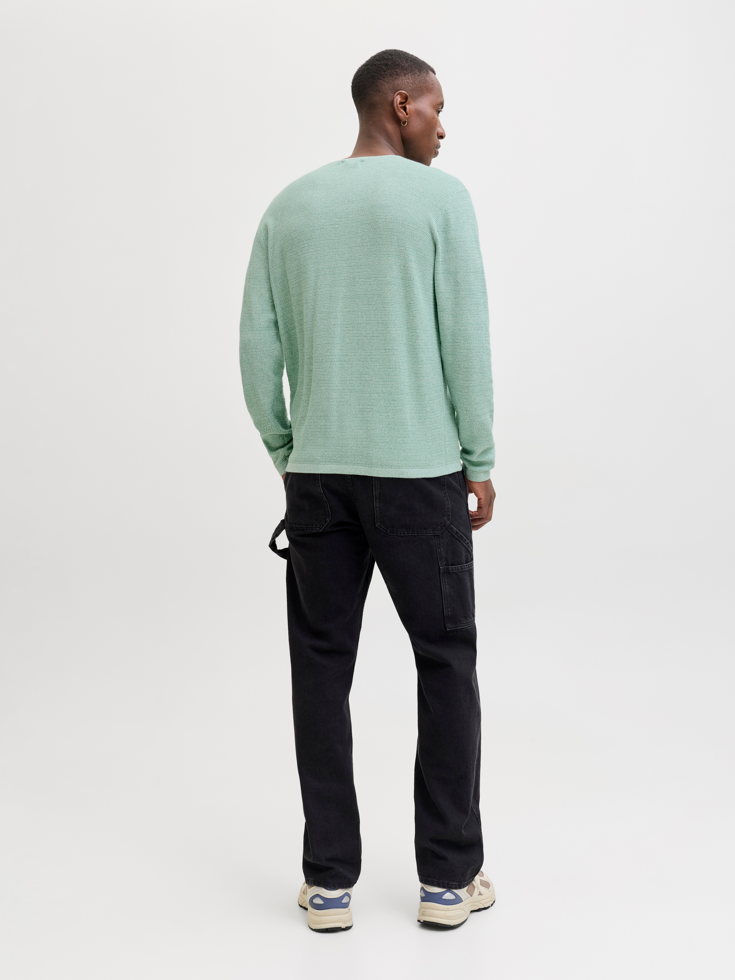 Jack & Jones Rundhalspullover »JJEGEORGE KNIT CREW NECK NOOS« mit Strick Optik
