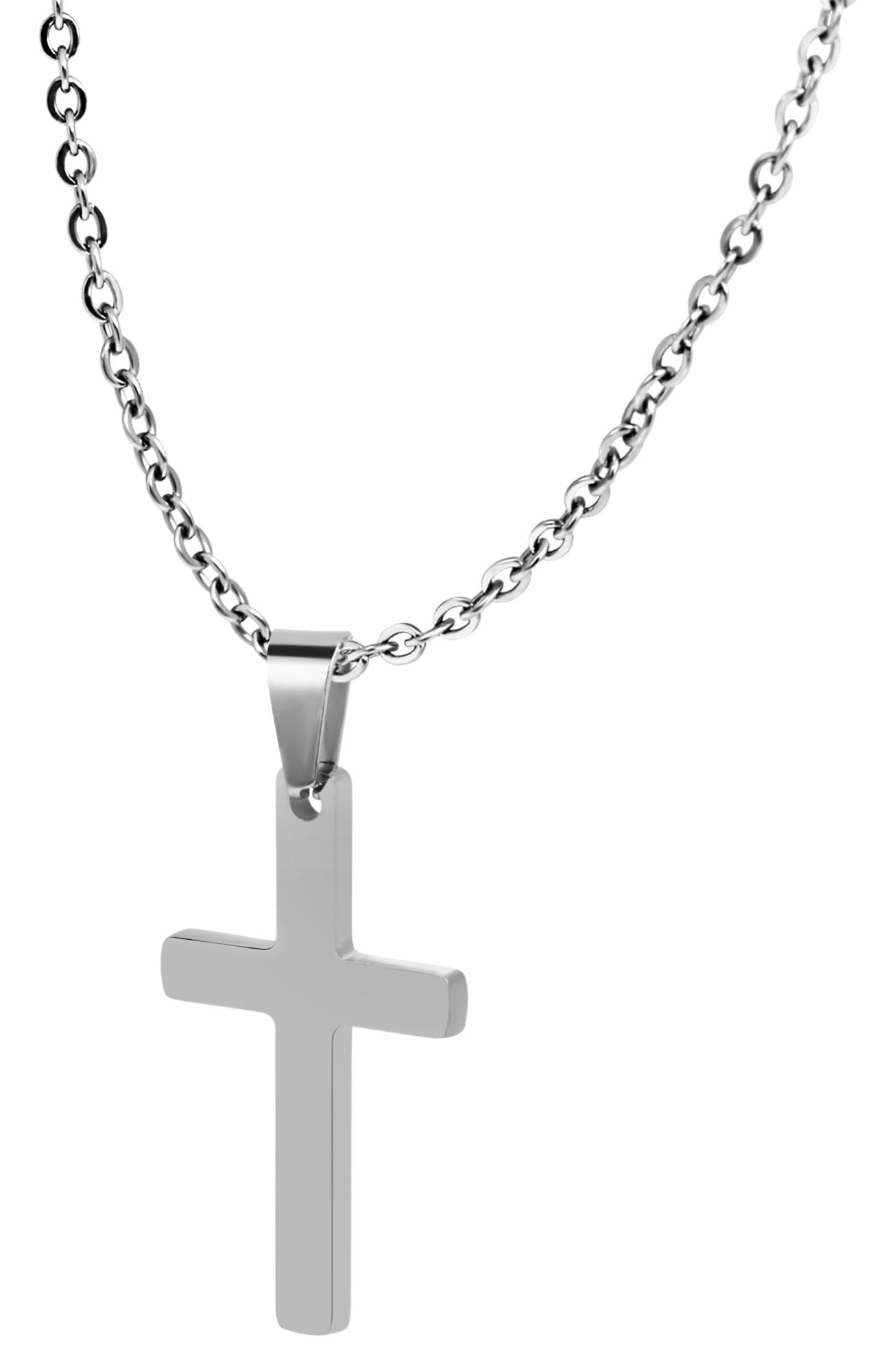 Adelia´s Kreuzanhänger »Unisex Anhänger ¿ Kreuz Kreuzanhänger aus Edelstahl«