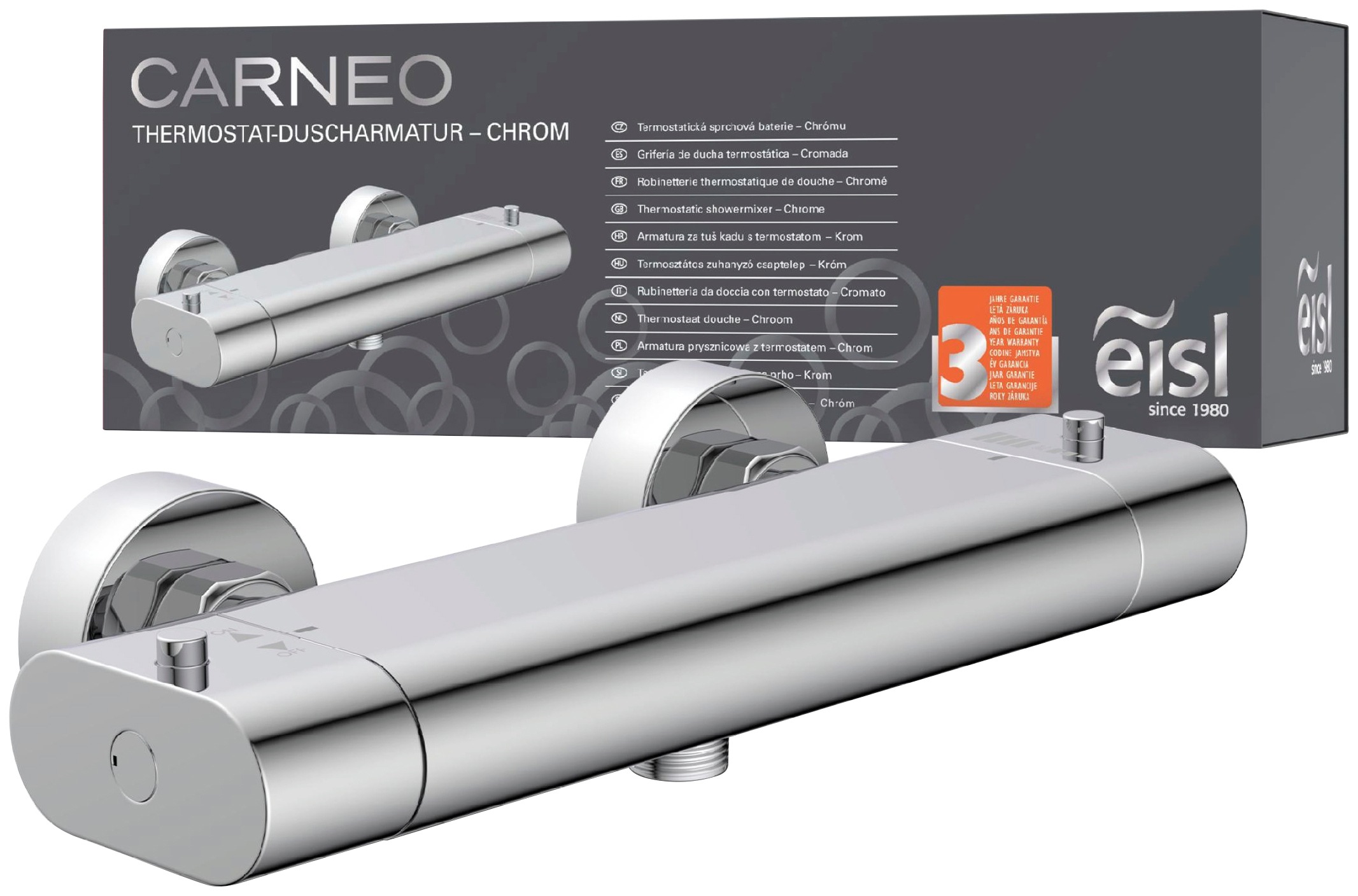Eisl Brausethermostat »Carneo«, mit Thermostat, Mischbatterie Dusche, Duschthermostat in Chrom