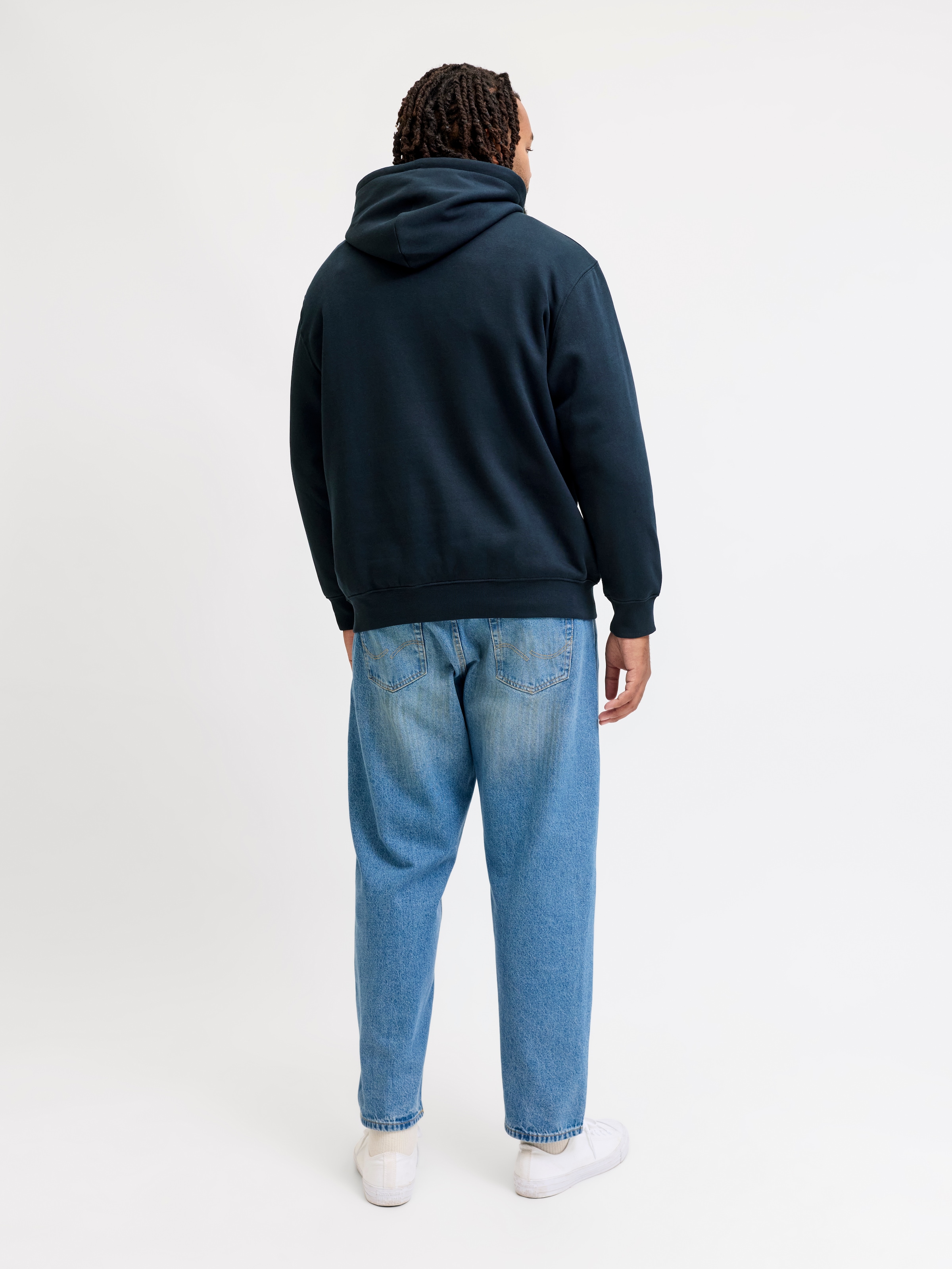 Jack & Jones PlusSize Kapuzensweatshirt »JORFREDERIKSBERG MONOGRAM SWEAT HOOD PLS«, Baumwollmischung, regular fit

