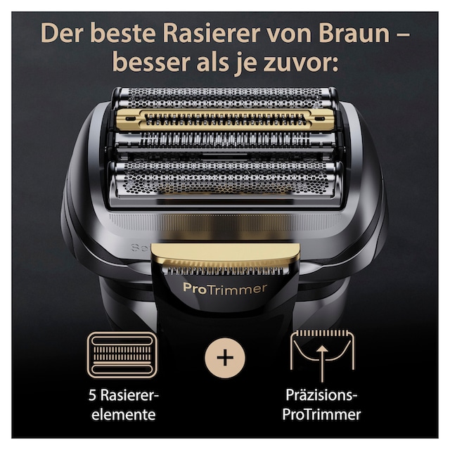 Braun Elektrorasierer »Series 9 Pro+ 9567cc«, Reinigungsstation, Precision  ProTrimmer bei OTTO