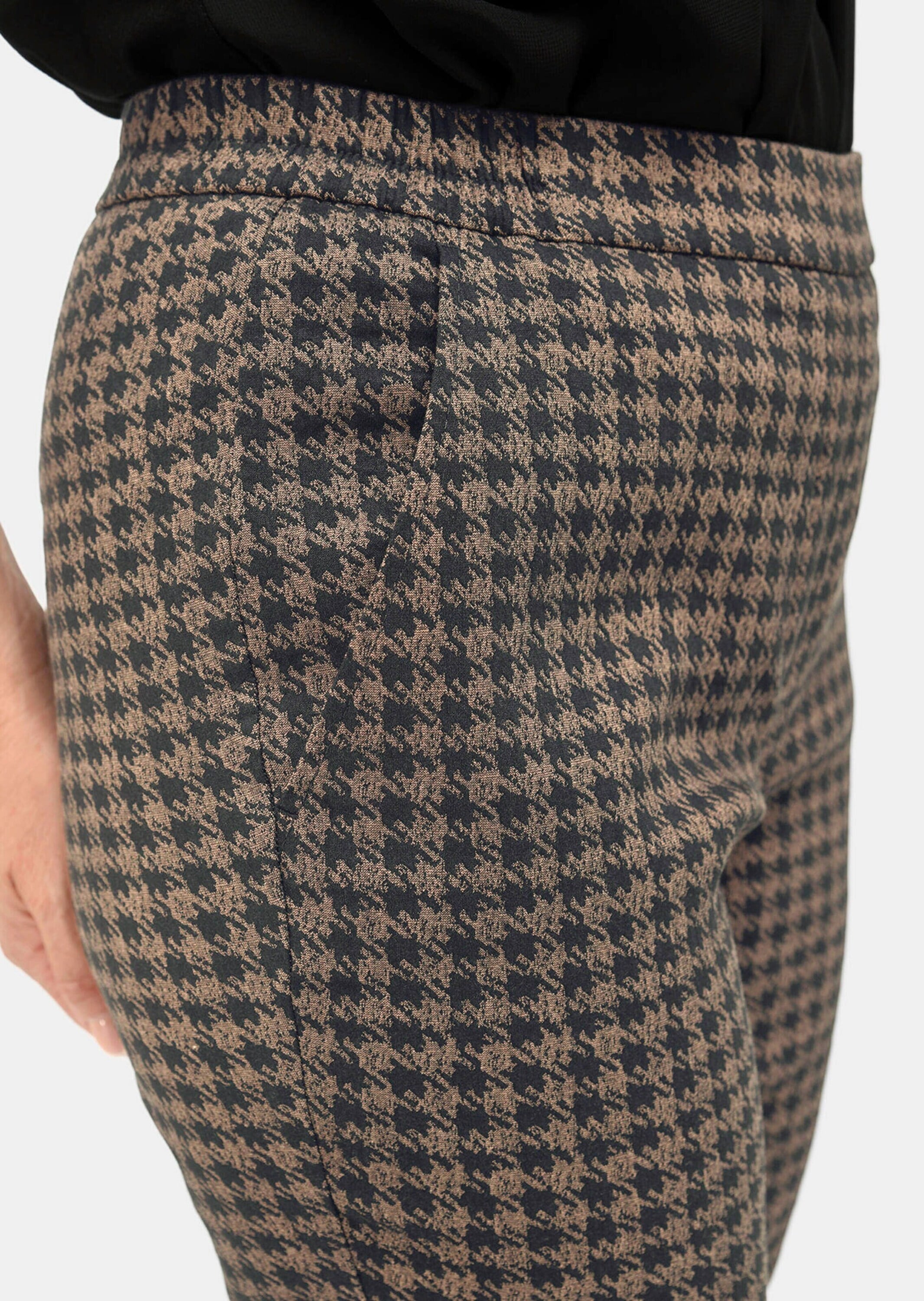 GOLDNER Schlupfhose »Stretchbequeme Jacquard-Hose MARTHA«