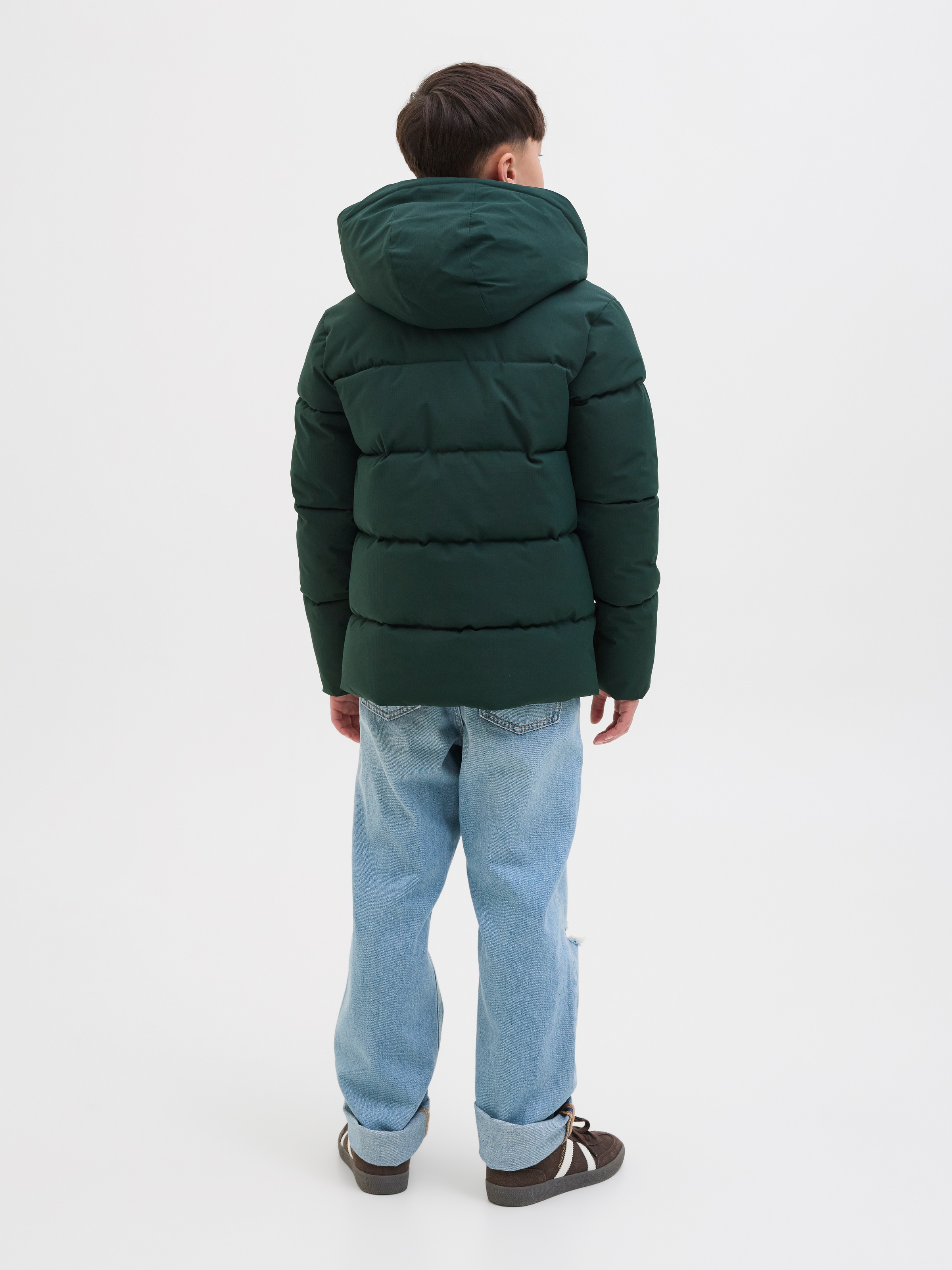 Jack & Jones Junior Steppjacke »JJGLOBAL PUFFER JACKET JNR«, mit Kapuze