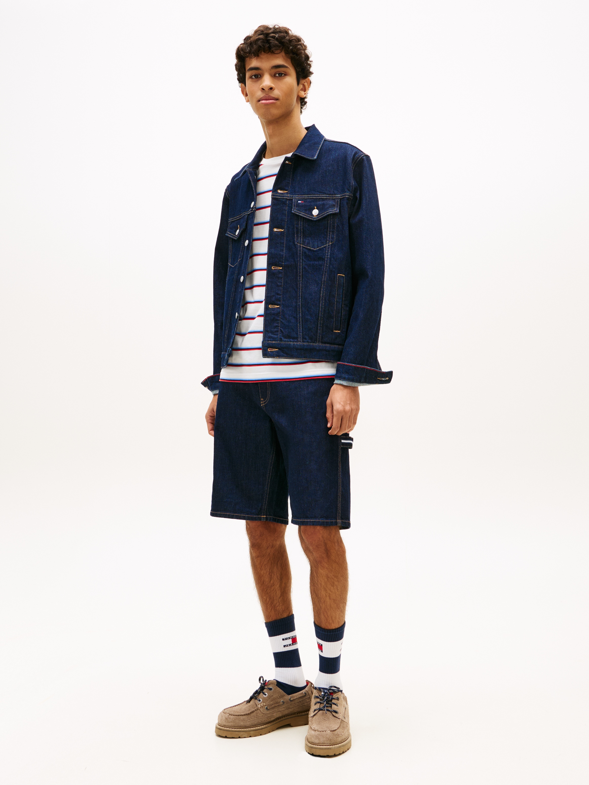 Tommy Jeans Jeansjacke »RYAN REGULAR« ohne Kapuze Regular fit mit praktischen Taschen