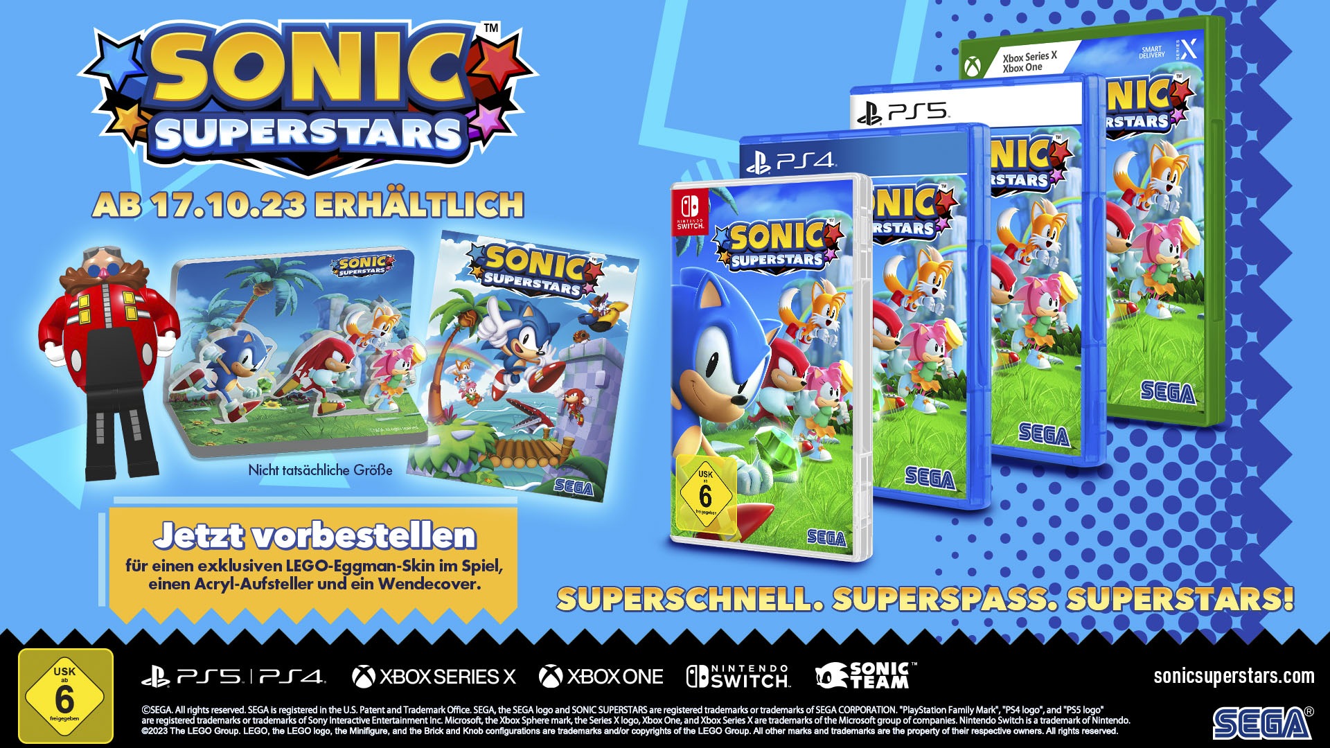 Atlus Spielesoftware »Sonic Superstars«, Nintendo Switch