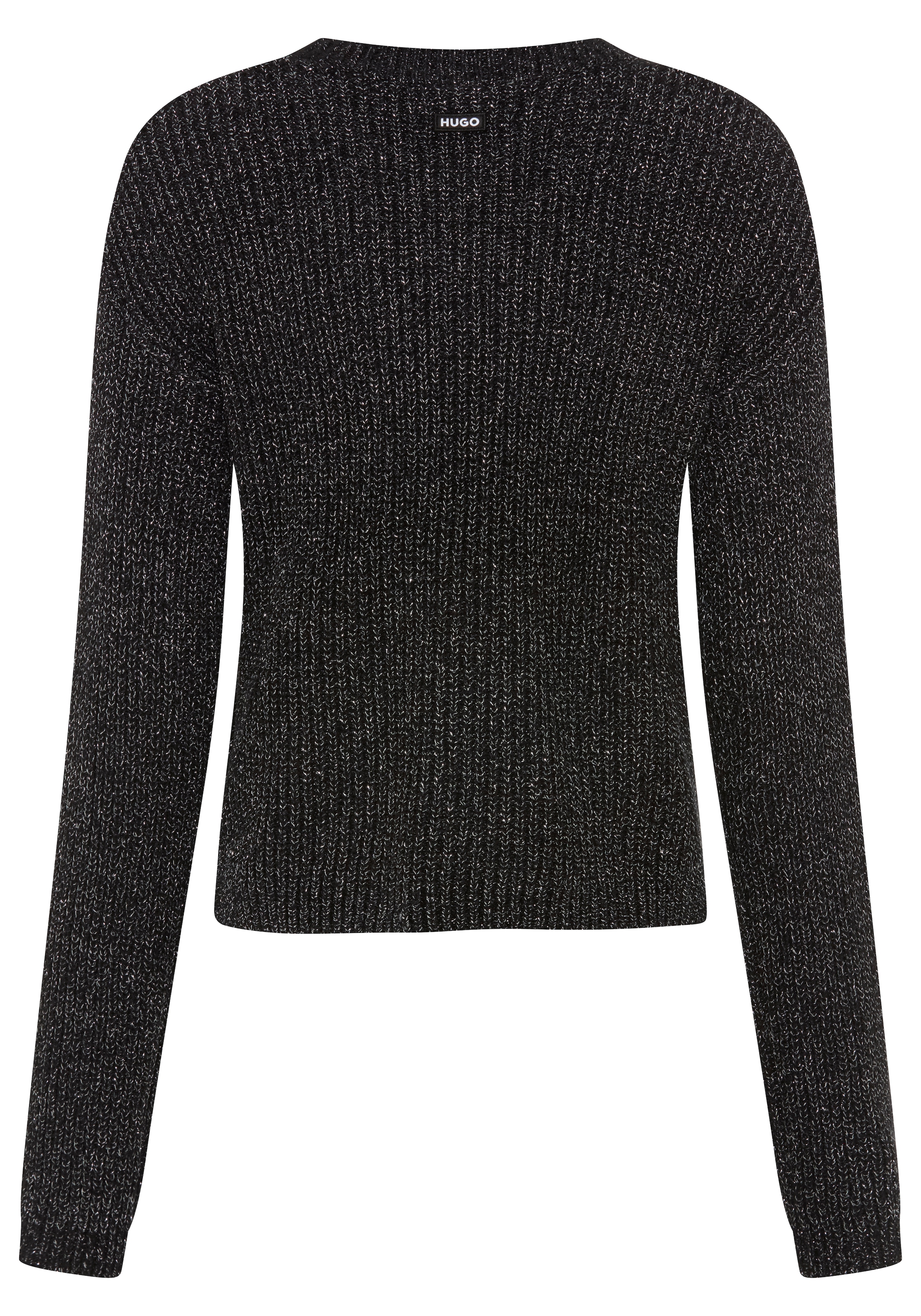 HUGO Strickpullover »Slookiya« aus Viskose-Mix mit leicht glänzender Optik, oversize
