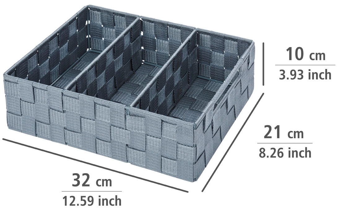 WENKO Badorganizer »Organizer Adria«, 3 Fächer, mit Griff