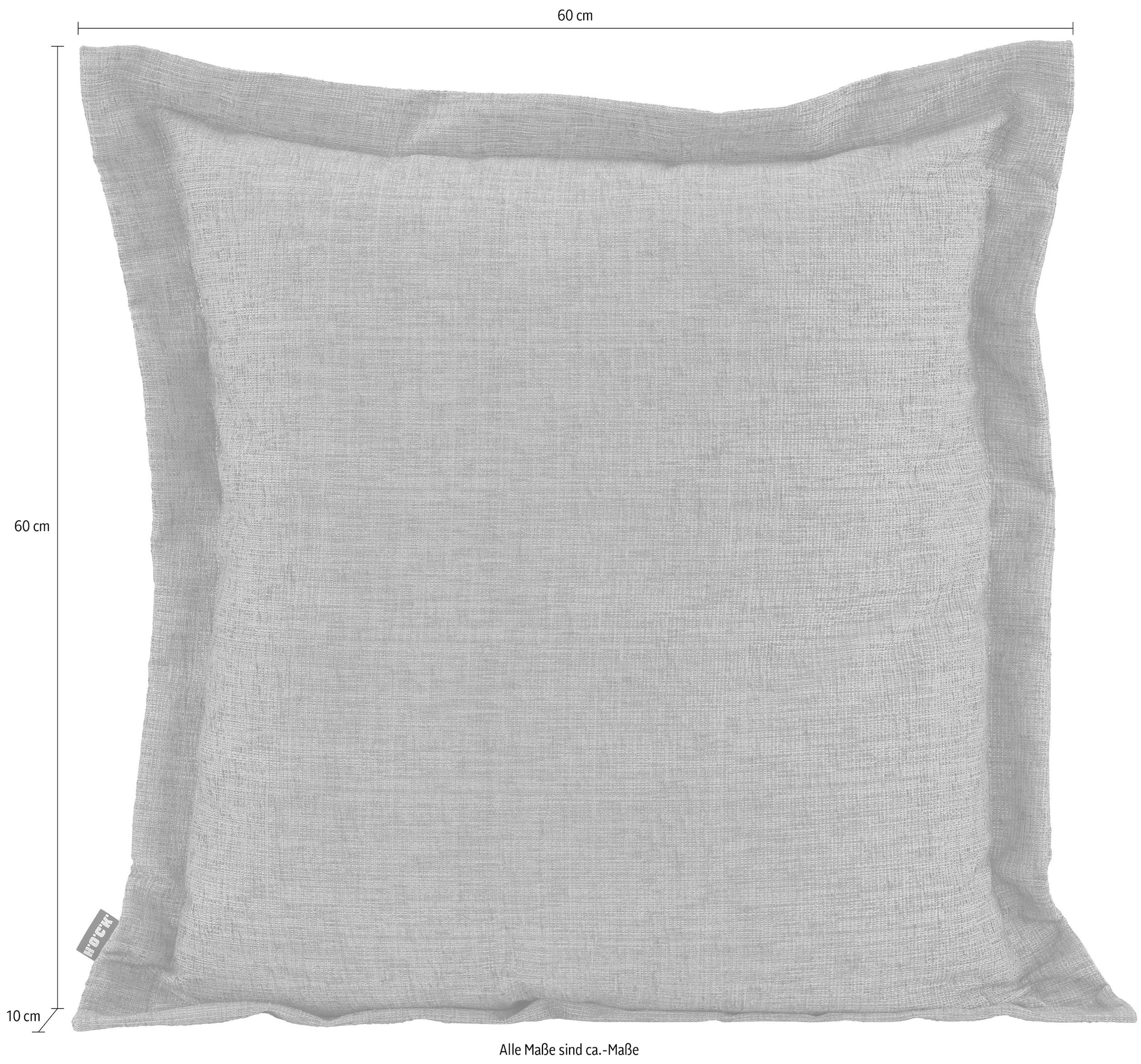 H.O.C.K. Dekokissen »Addicted« mit hübschem Stehsaum, Kissenhülle mit Füllung, 1 Stück