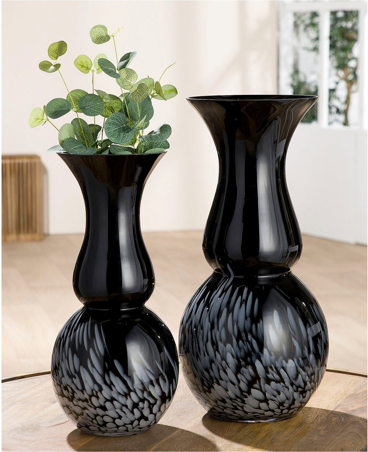 GILDE Tischvase »Vase Rémy«, (1 St.), Europäische Handarbeit, aus durchgefärbtem Glas