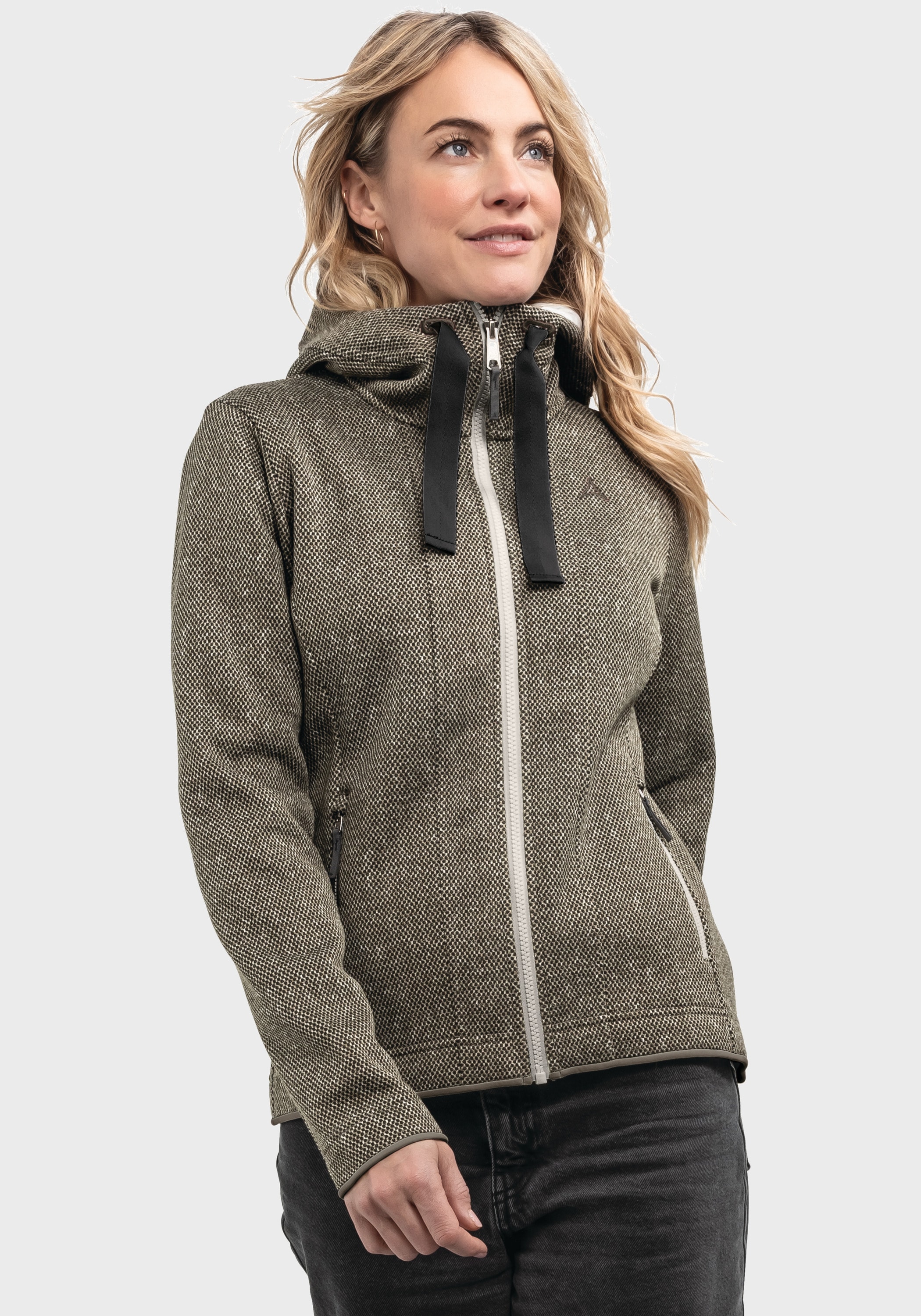 Schöffel Fleecejacke »Fleece Hoody Aurora L«, mit Kapuze